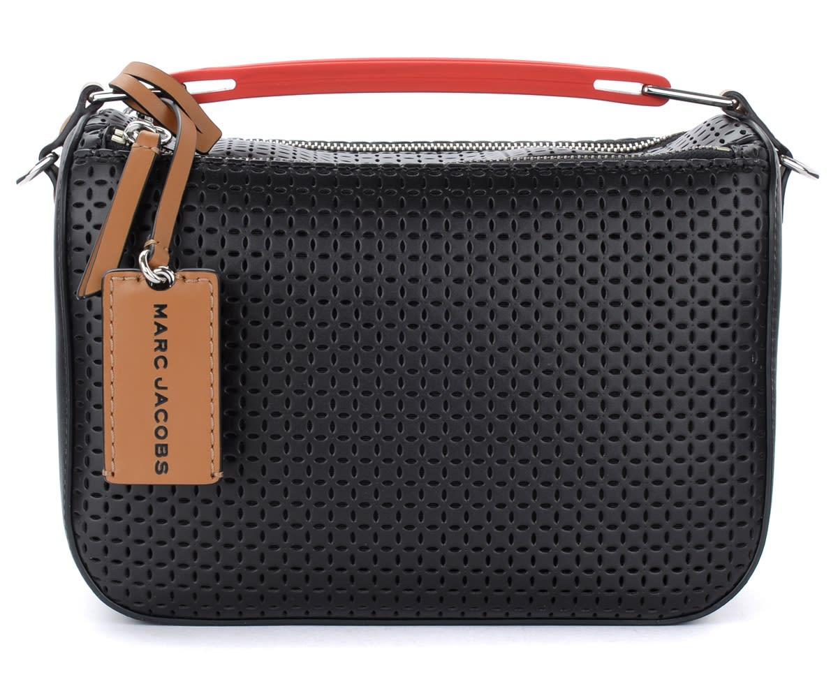 The Marc Jacobs The Softbox Perforated Bag In Black