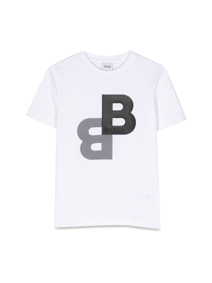 Shop Hugo Boss T-shirt B In White