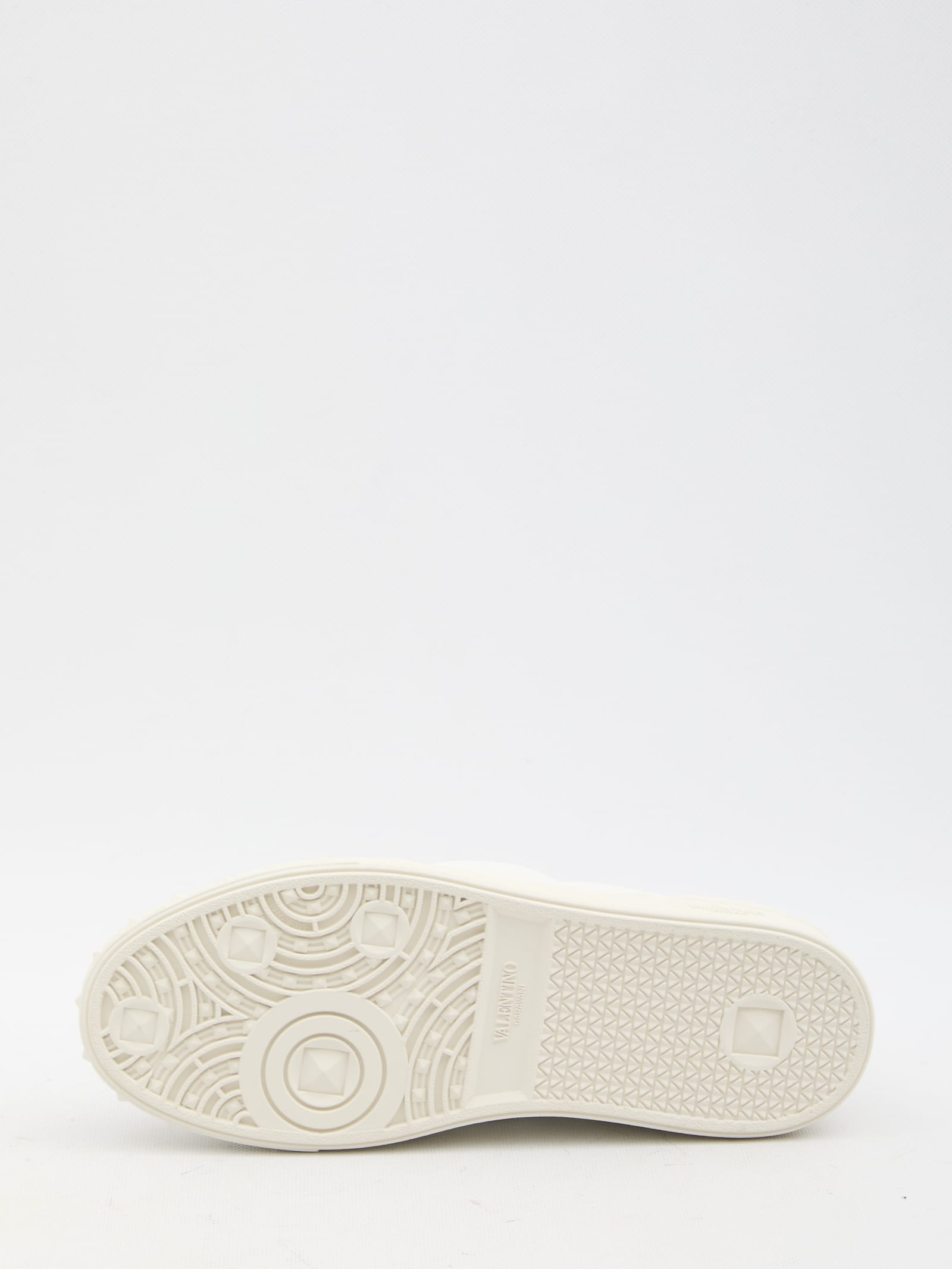 Valentino Upvillage Low Top Nappa Leather Sneaker In White