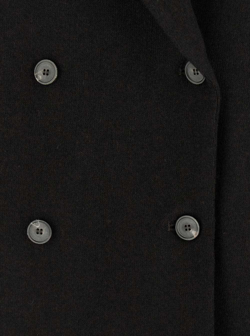 Tela Frost Double-breasted Blazer In Black