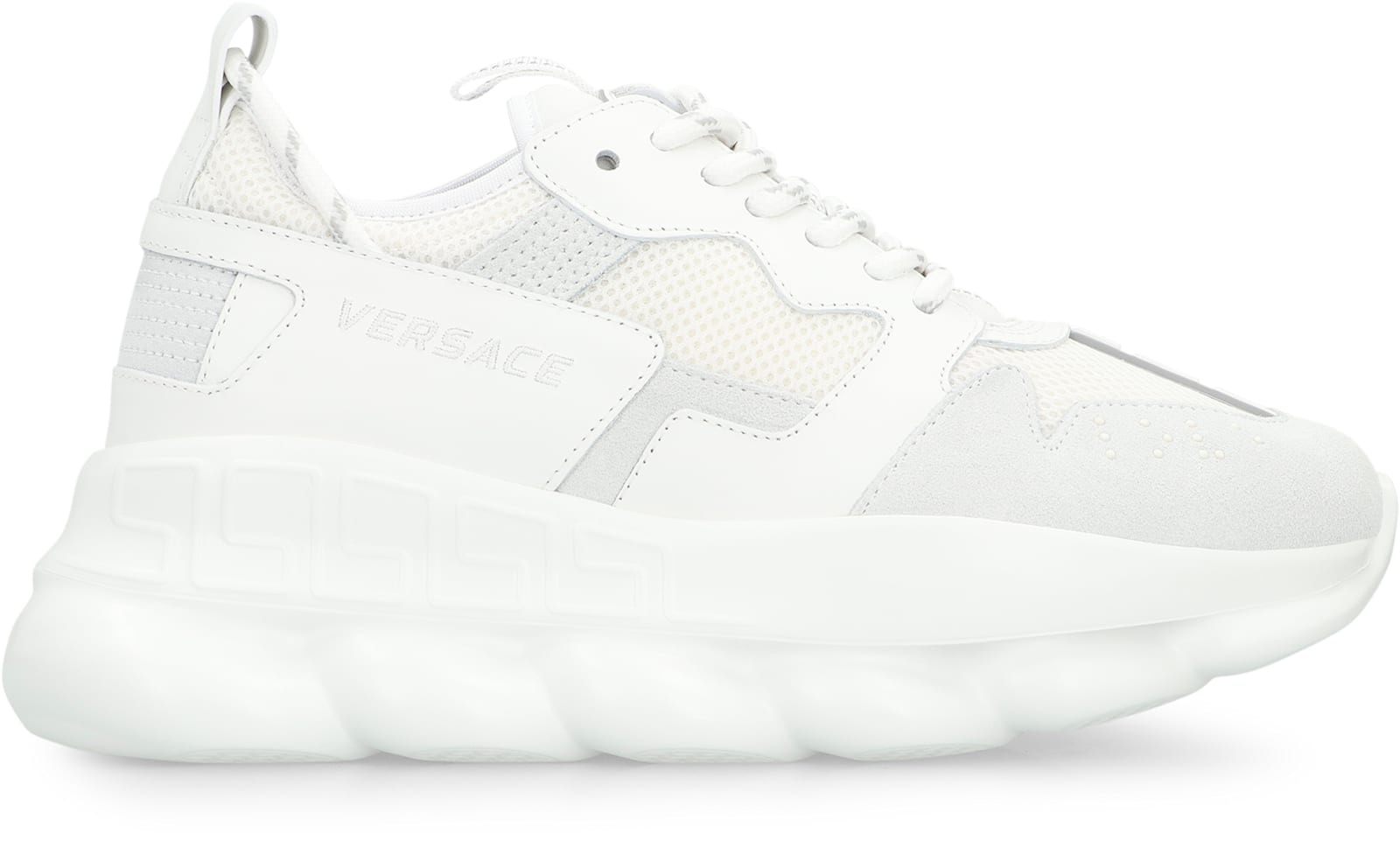 Versace Chain Reaction Oversize Sneakers In Red