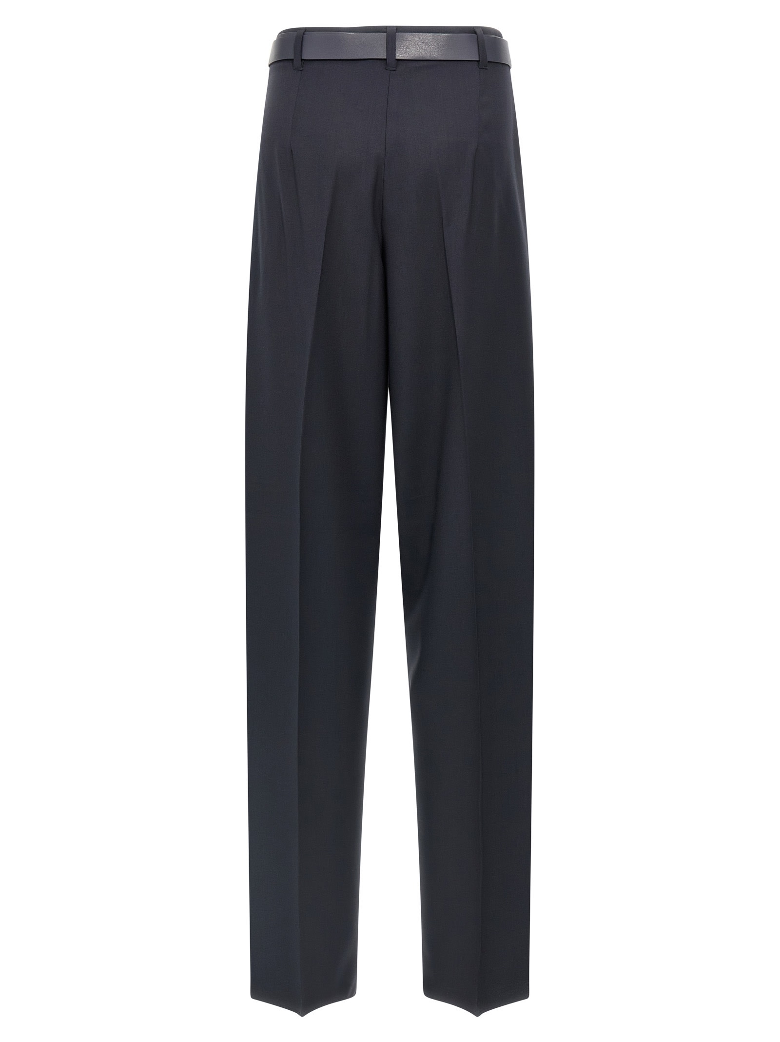 Max Mara Bergamo Pants Blue In Black