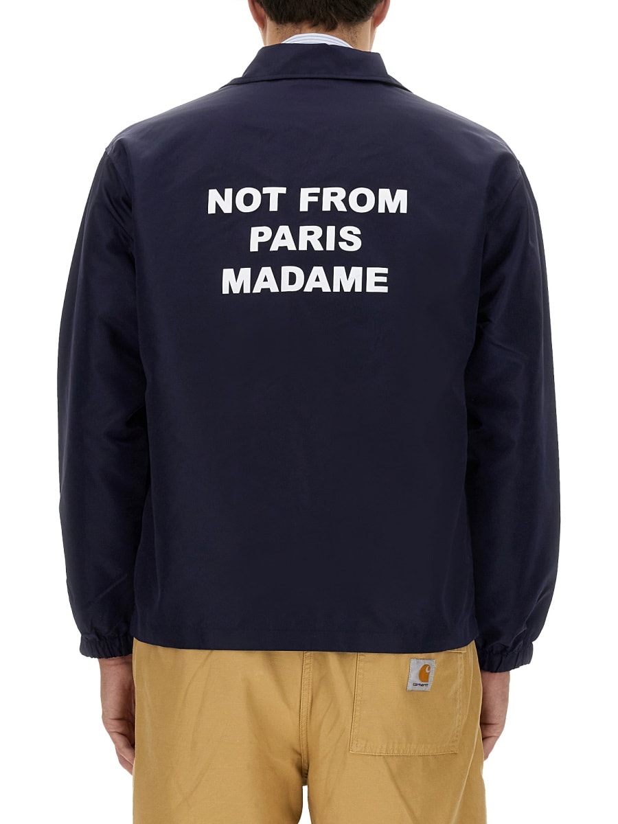 Drôle De Monsieur La Veste Slogan By Drole De Monsieur In Blue