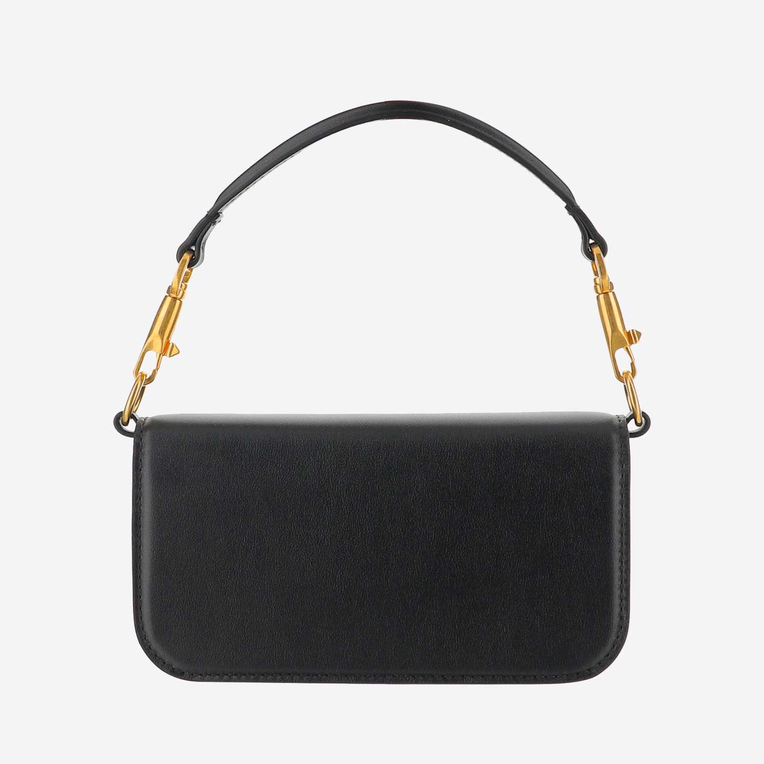 Shop Valentino Small Loco Bag In Calfskin In Black