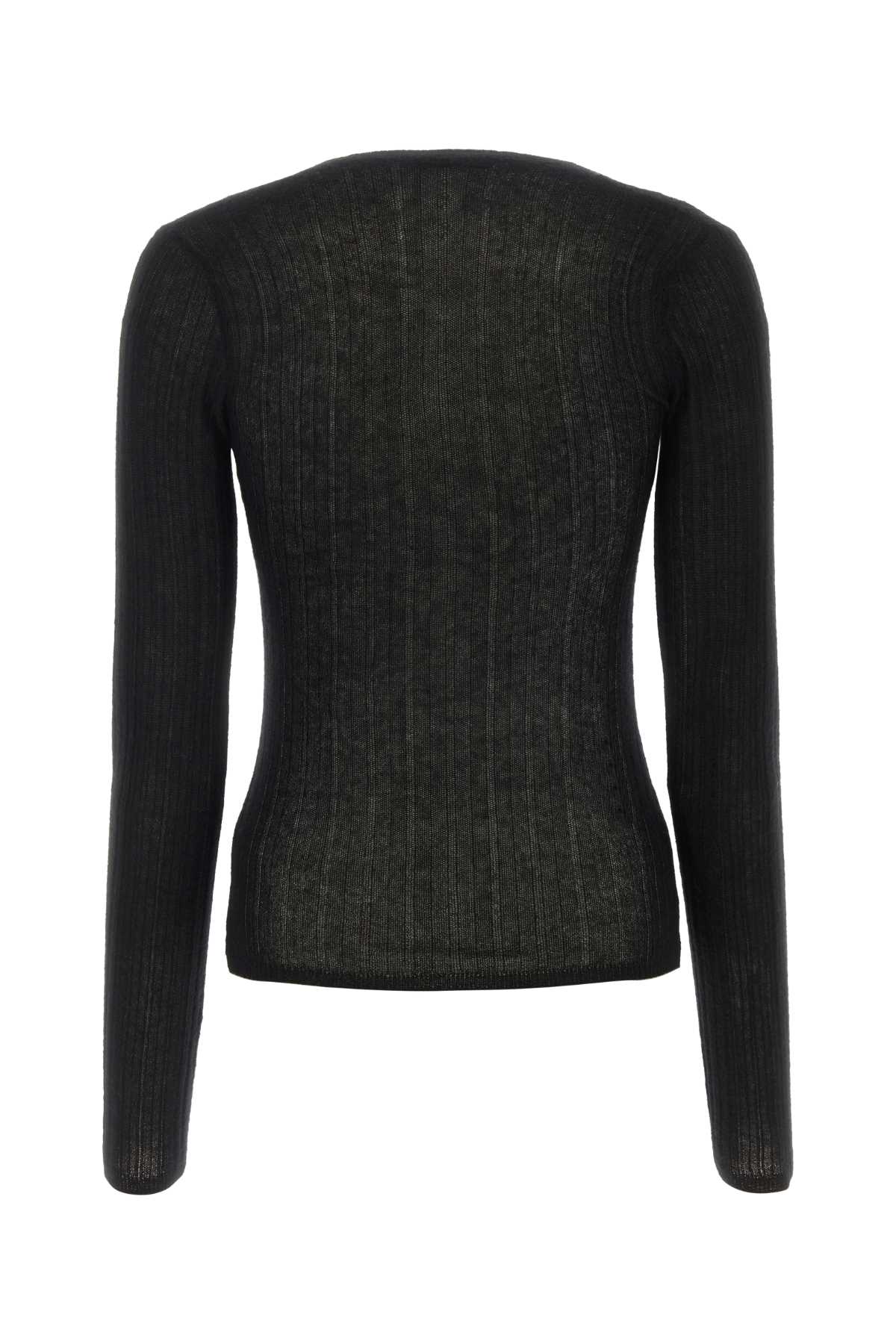Shop Durazzi Milano Black Cashmere Sweater