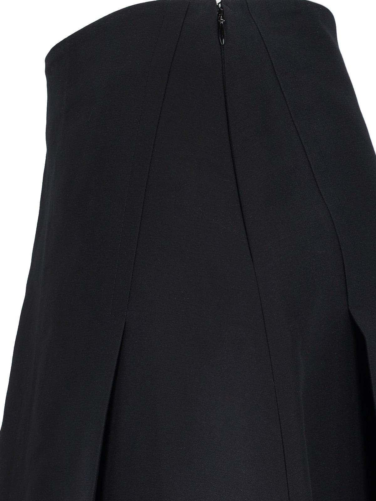 Shop Marni Maxi Pleated Cady Midi Skirt In Black