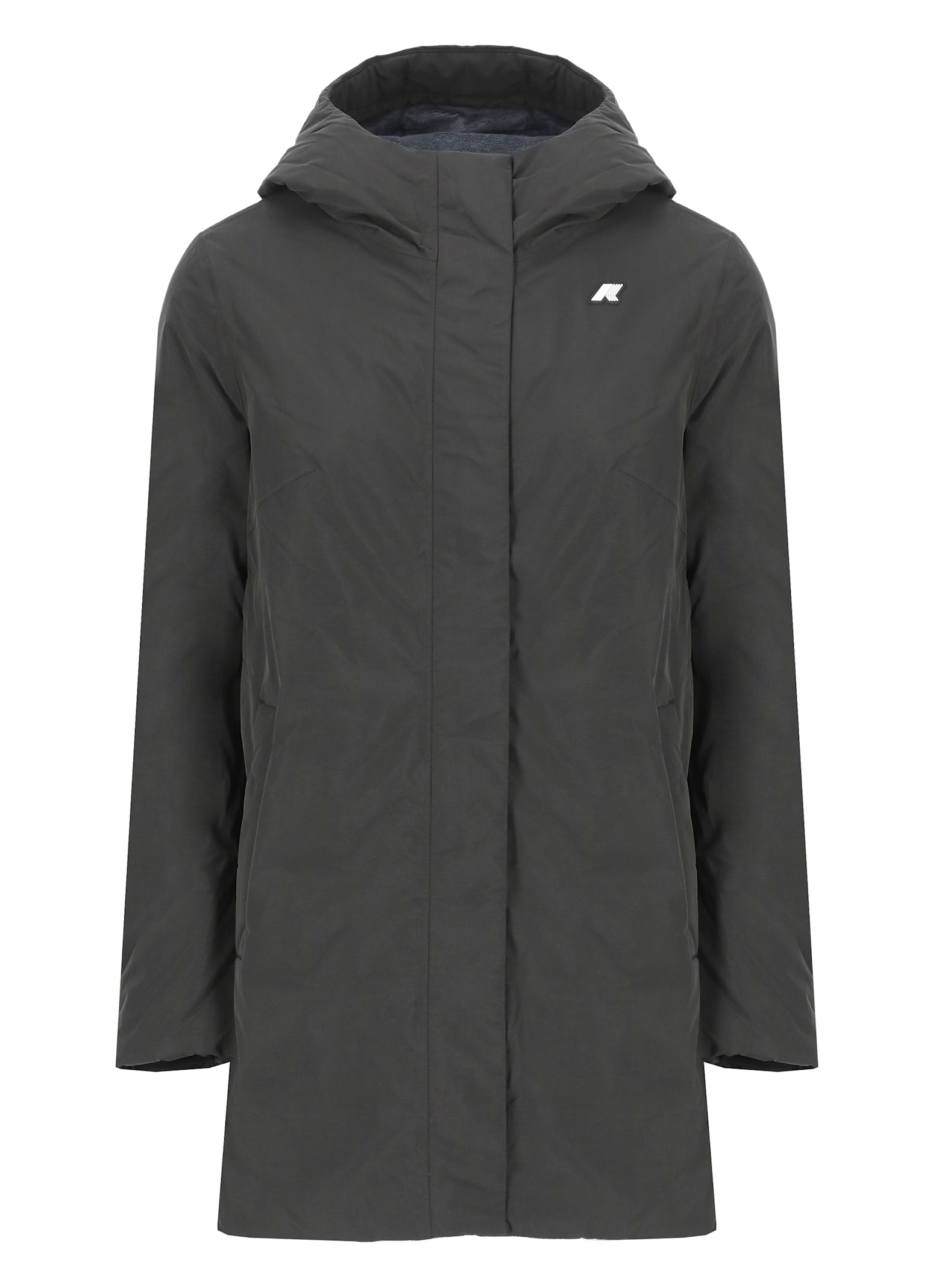 Shop K-way Sophie Soft Touch Marmotta Down Jacket In Black