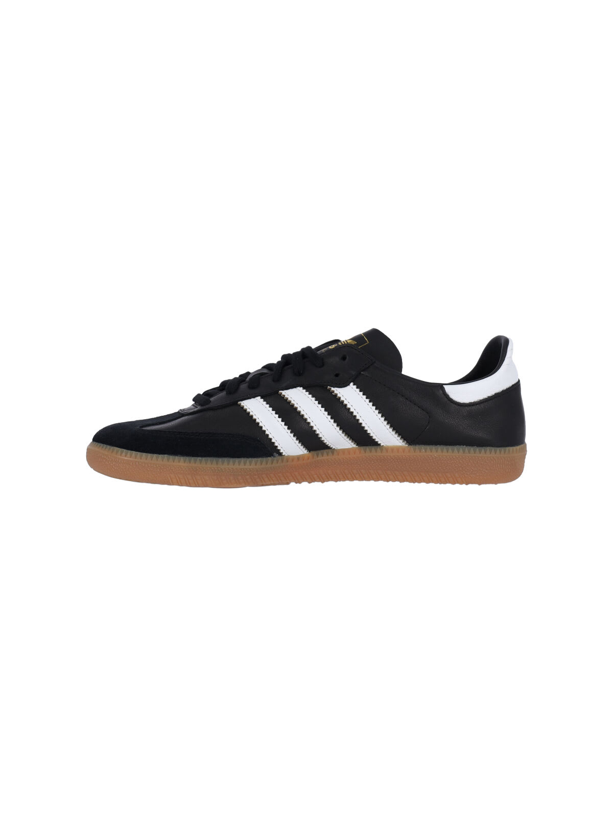 Adidas Originals Samba Decon Sneakers In Black Leather In Black