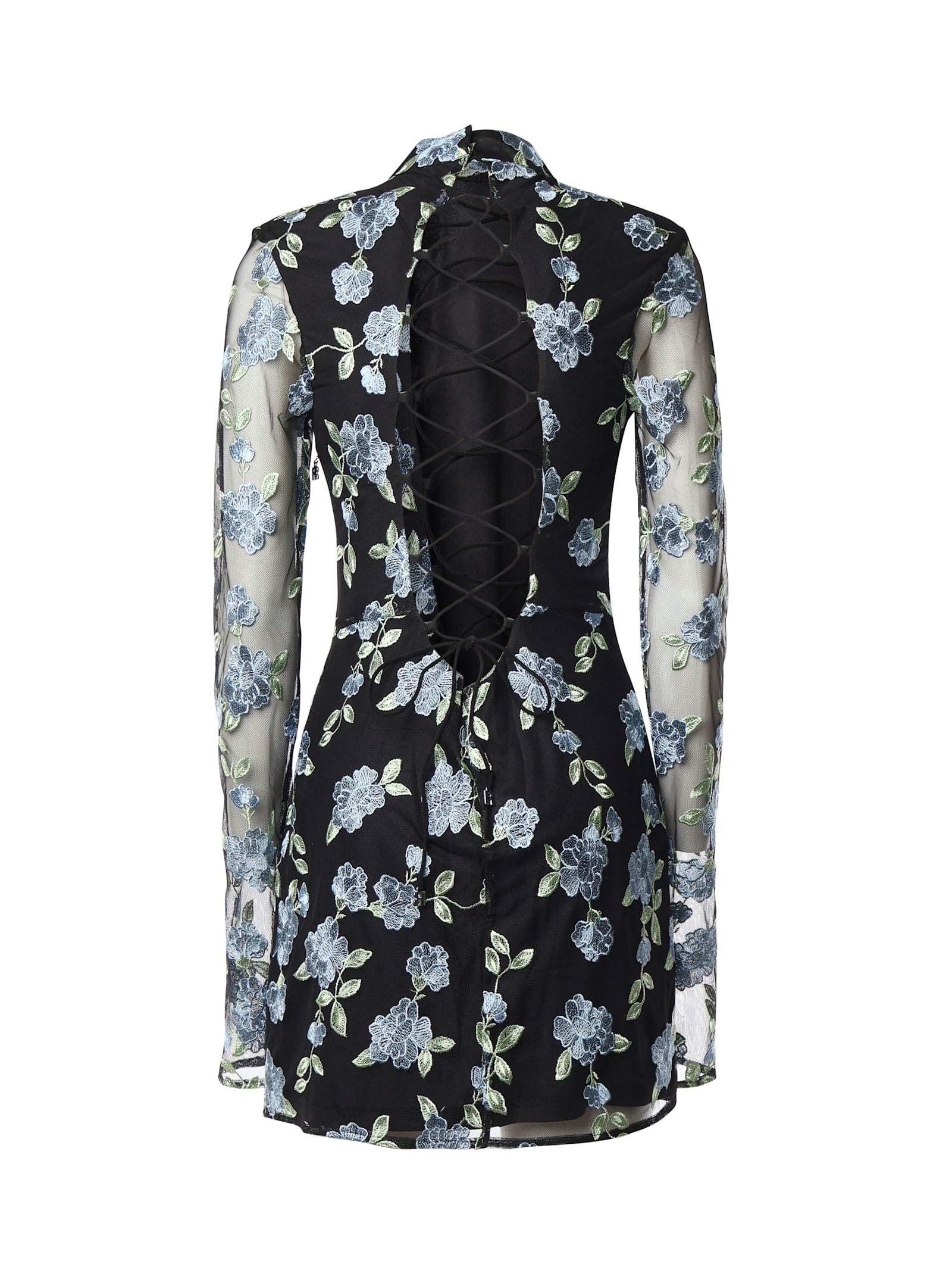 Rotate Birger Christensen Short Dress With Long Sleeves In Black