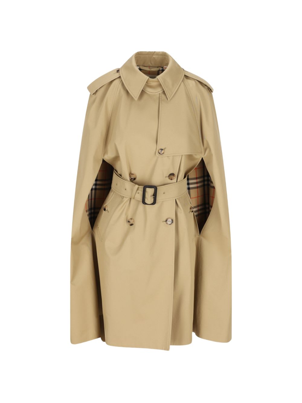 Belmont trench cape in gabardine