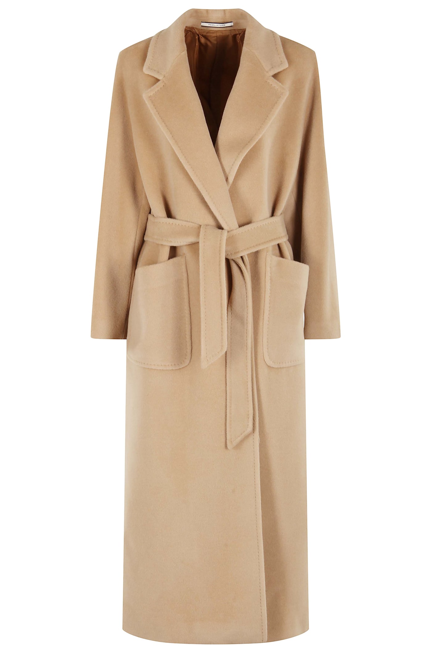 Tagliatore Cappotto Foderato In Brown