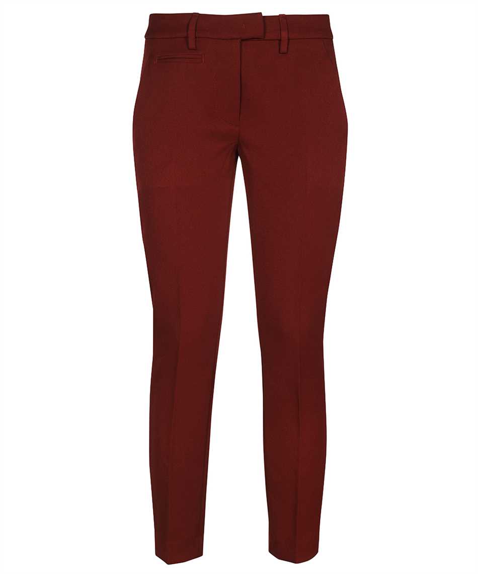 Dondup Technical Fabric Pants In Burgundy