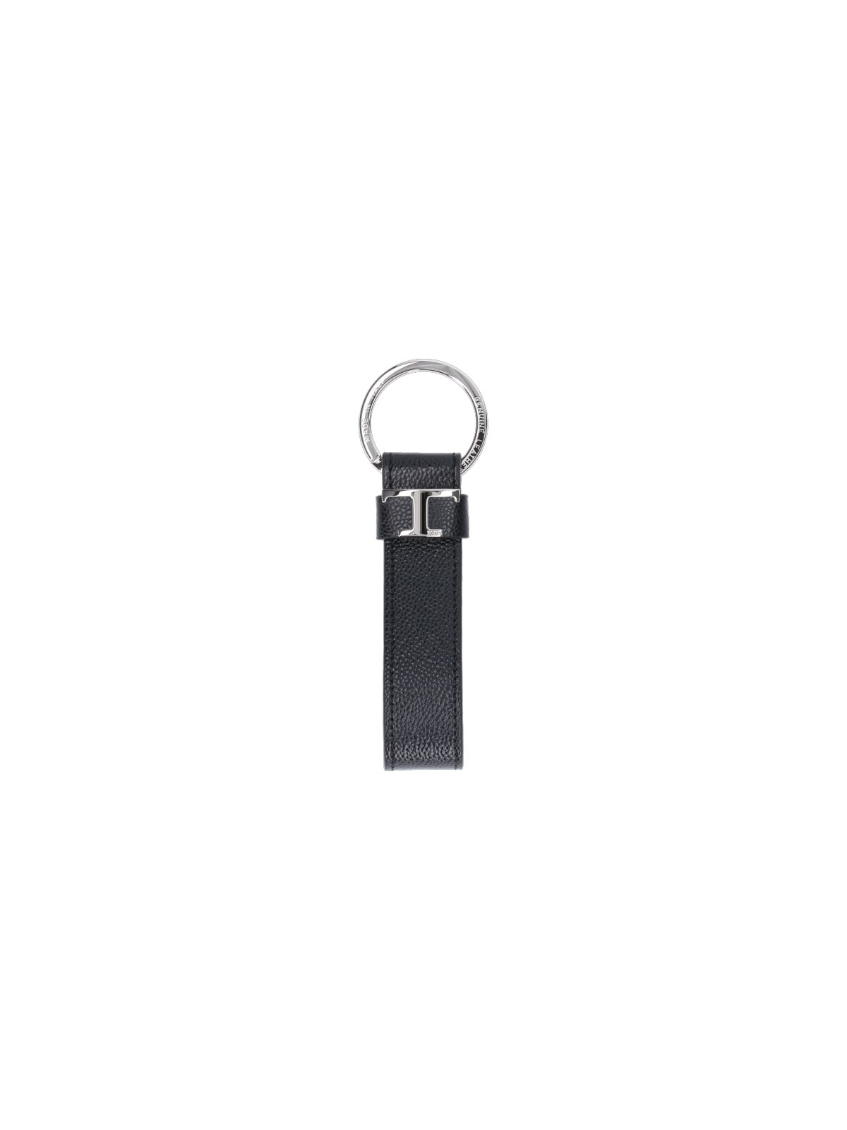 Tod's Key Holders Leather Metal Ring In Black ModeSens