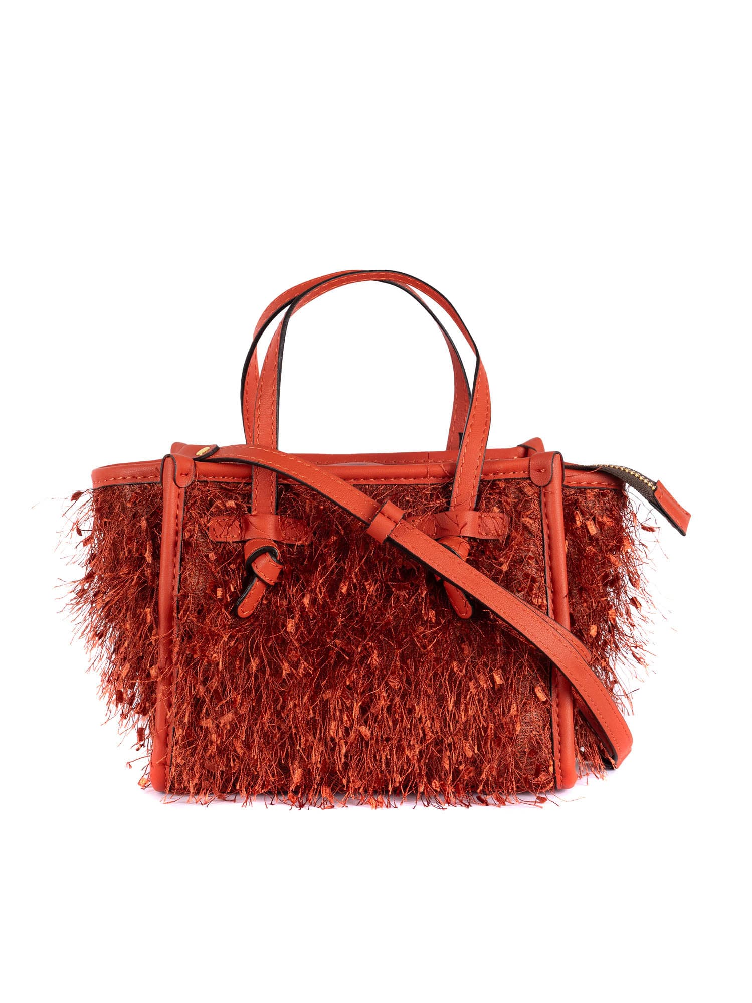 Gianni Chiarini Leather And Fabric Bag