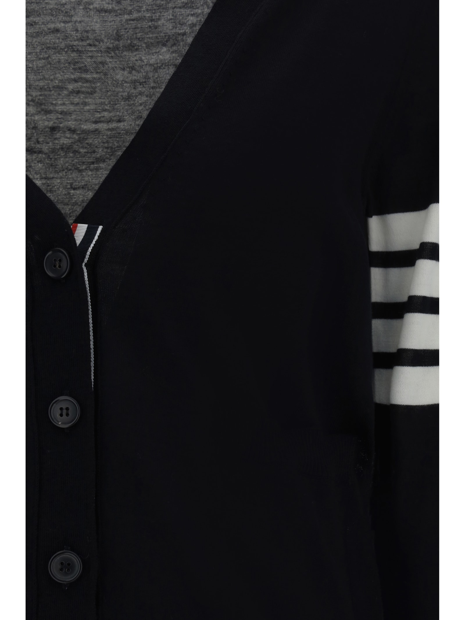 Shop Thom Browne Cardigan In Black