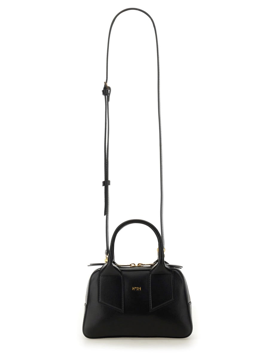 Shop N°21 Mini Satchel Bag In Black