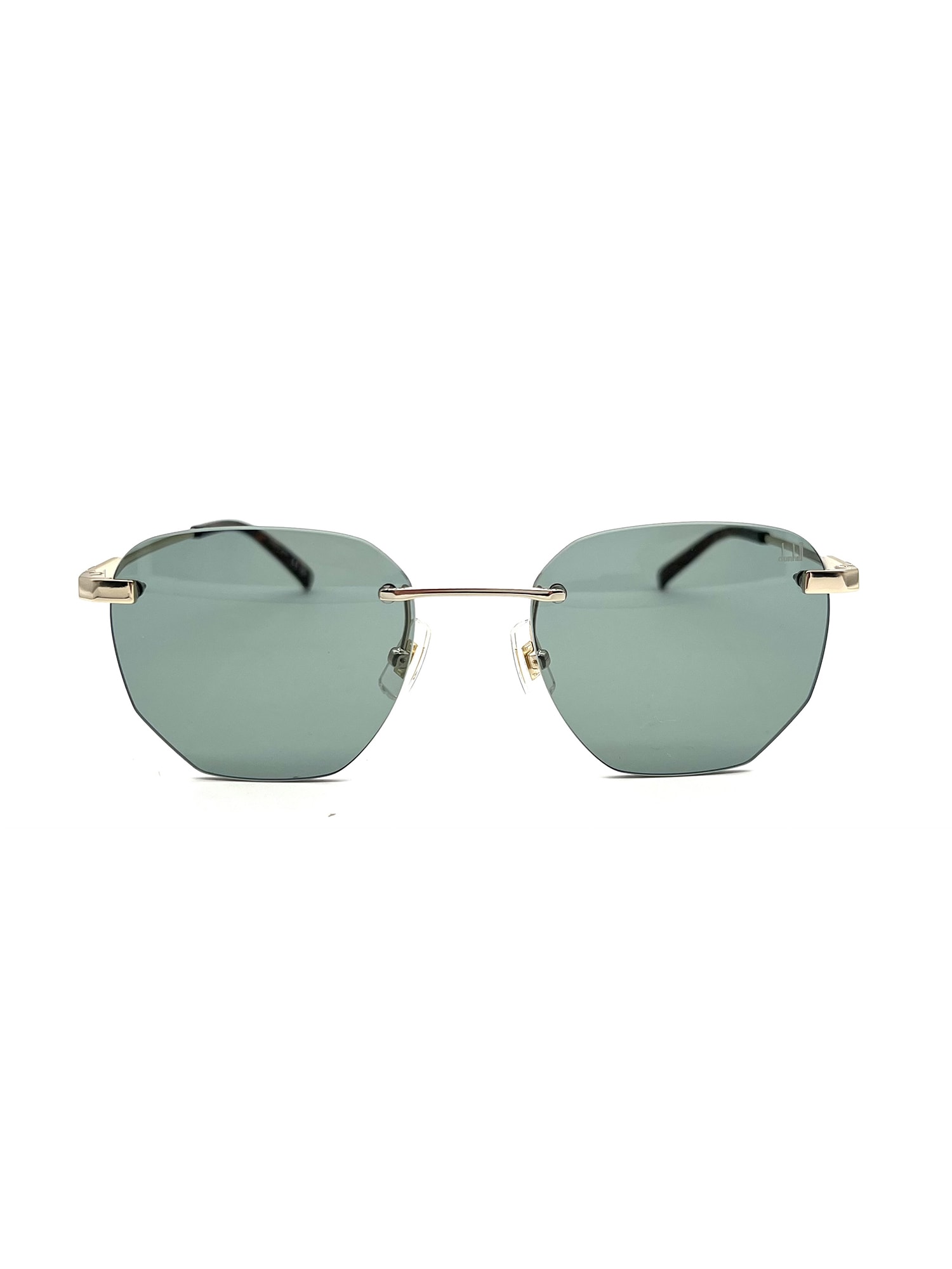 Dunhill Du0066s Sunglasses In Gold Gold Green