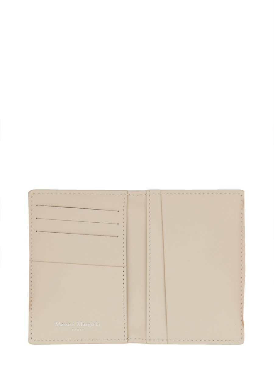 Shop Maison Margiela Bi-fold Card Holder In Grey