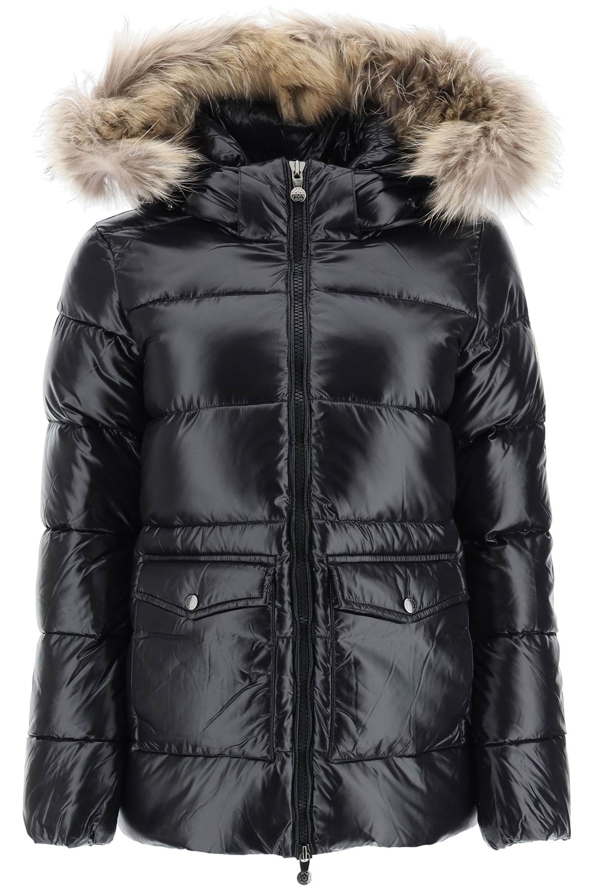 Pyrenex authentic Shiny Fur Hooded Down Jacket