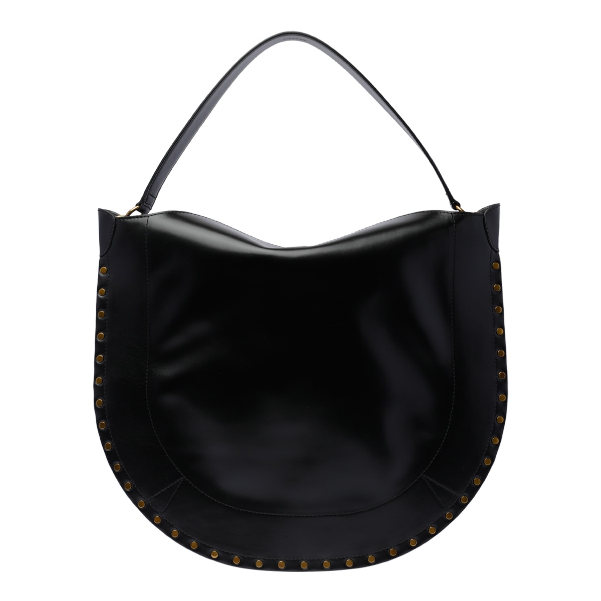 Shop Isabel Marant Oskan Soft Hobo Bag In Black