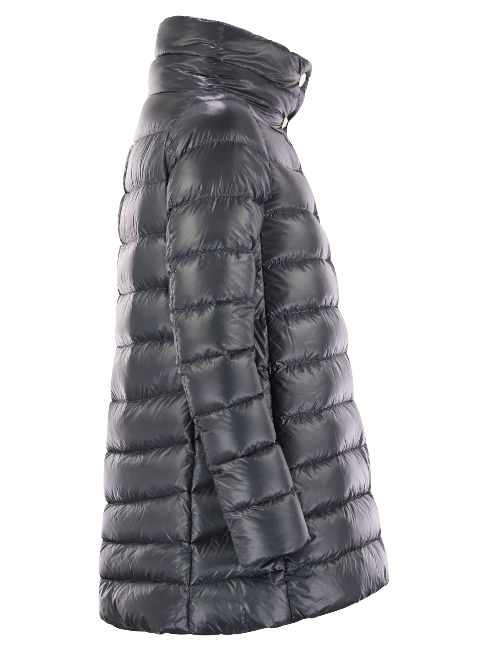 Herno Women's Amelia - Down Jacket With Ring Collar In Blue