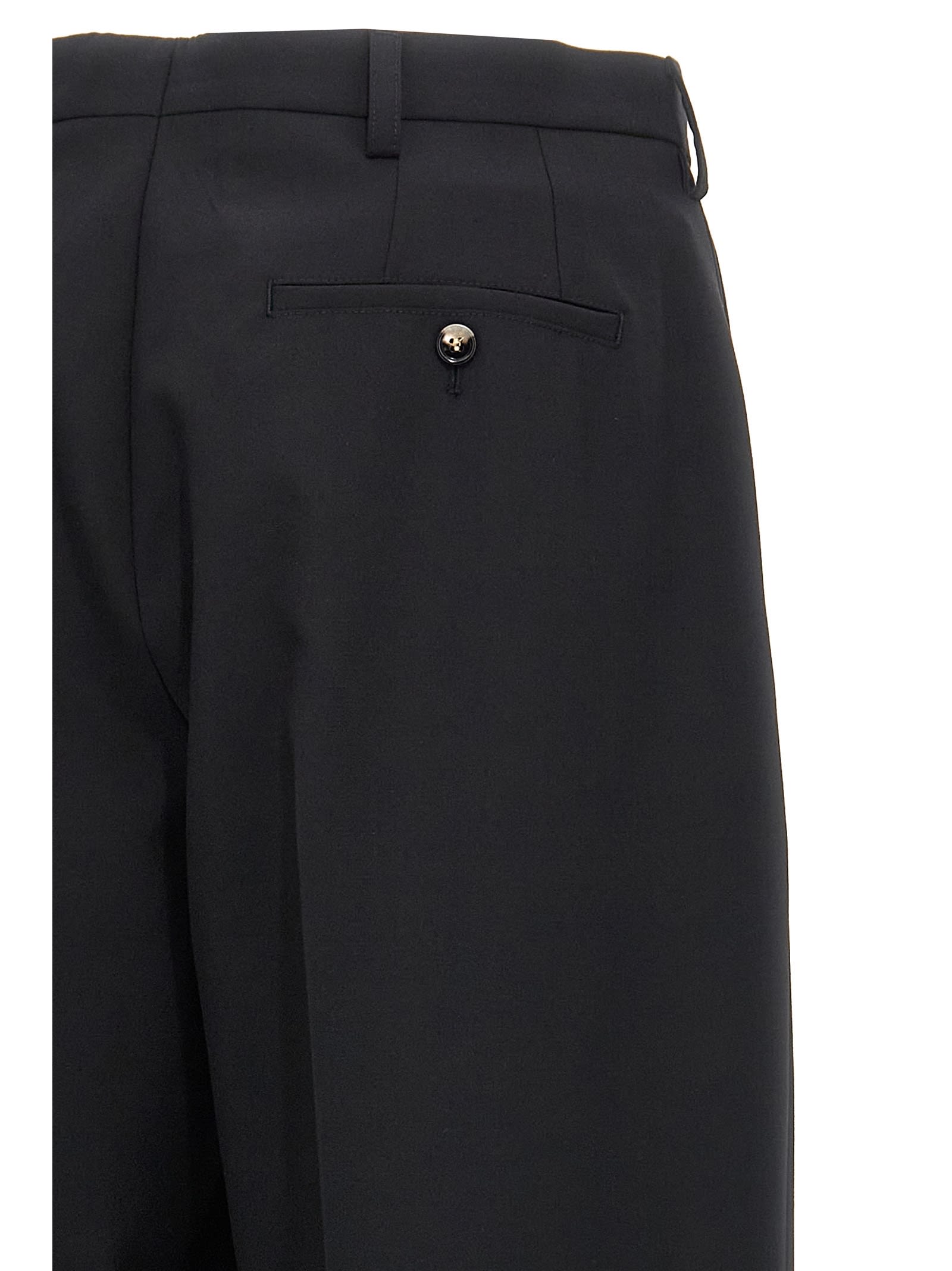 Marni Trousers In Virgin Wool In Black