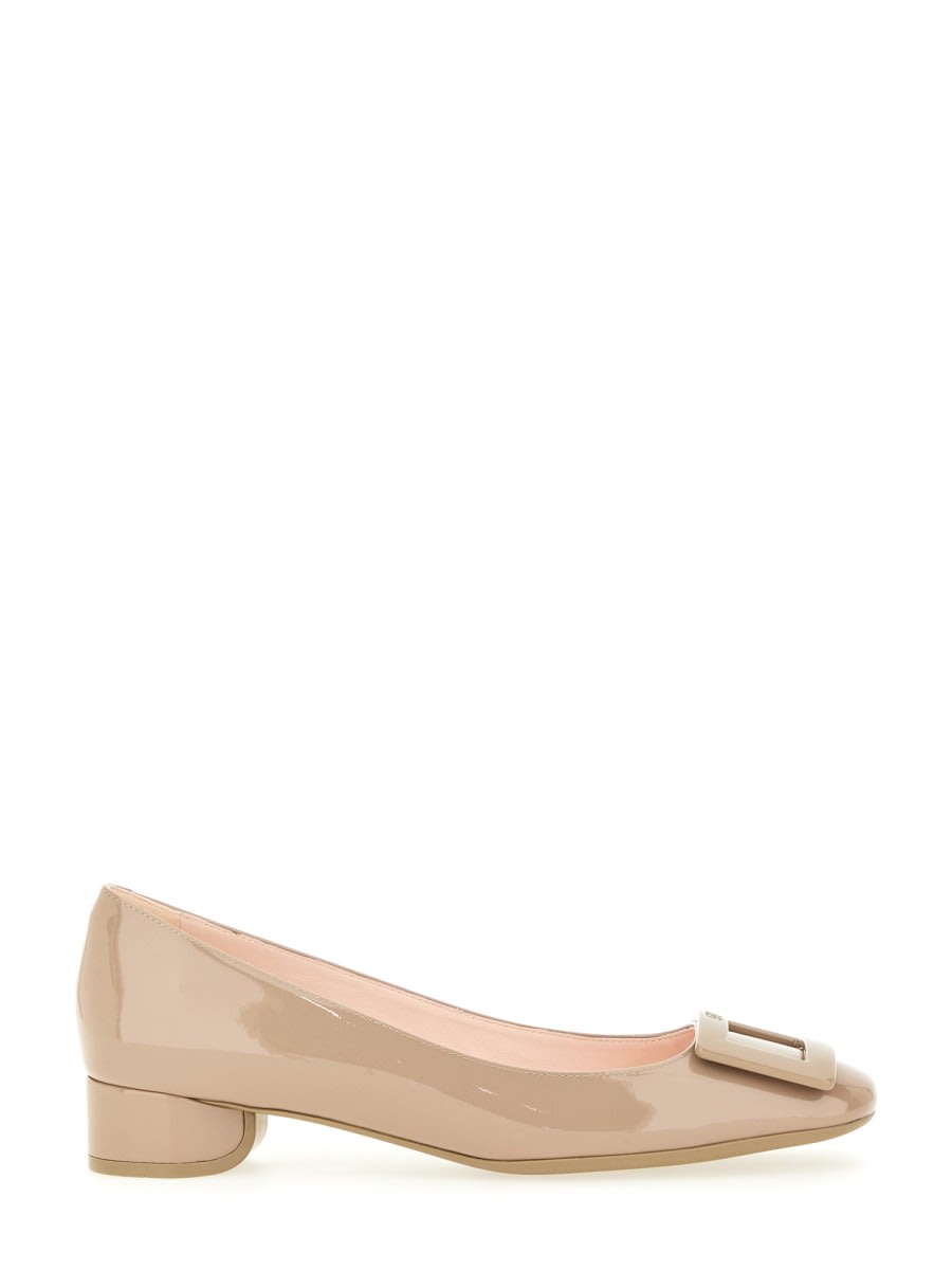 Roger Vivier Glossy Low-heeled Pumps In Multi
