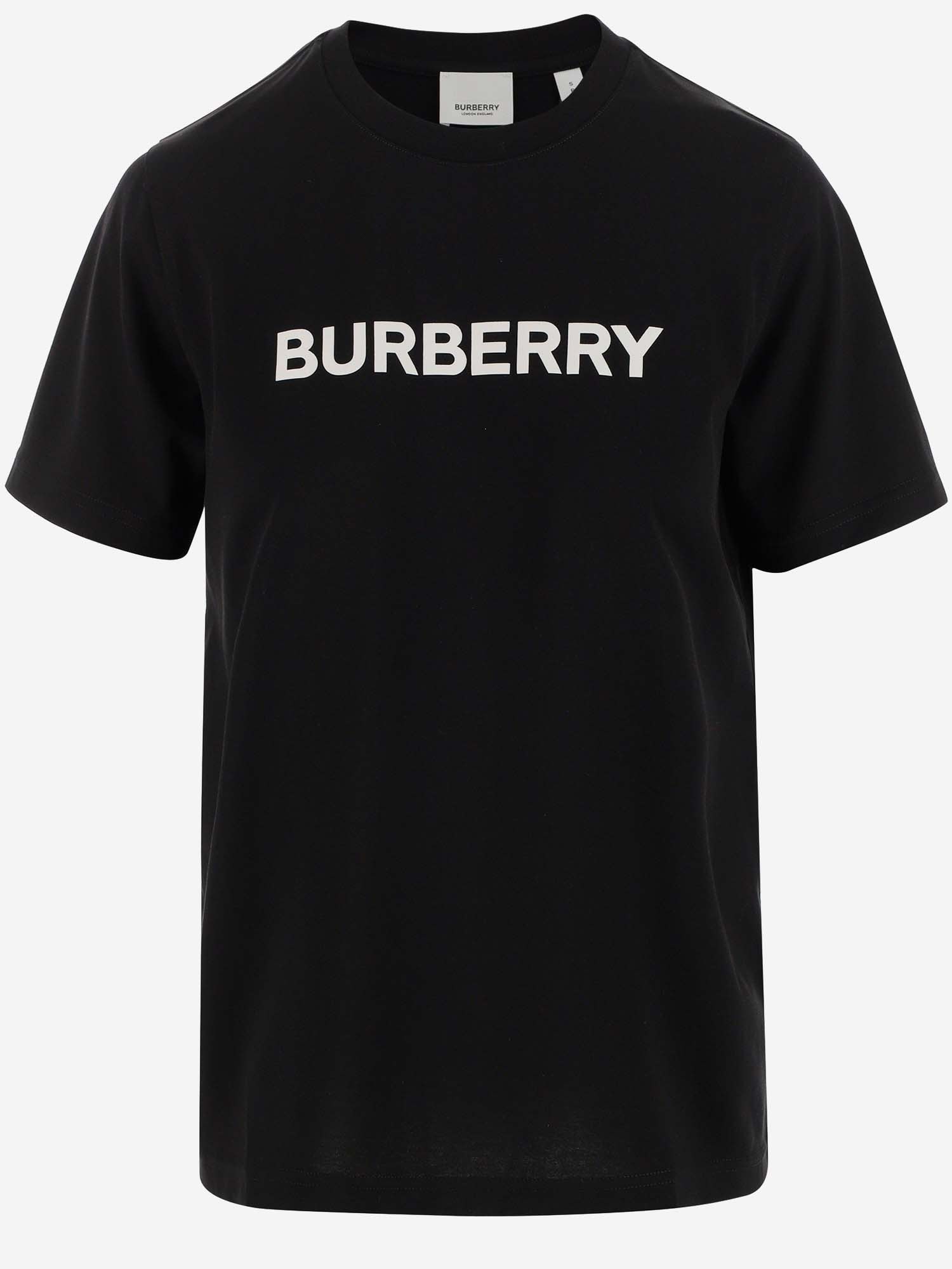 BURBERRY COTTON T-SHIRT WITH LOGO