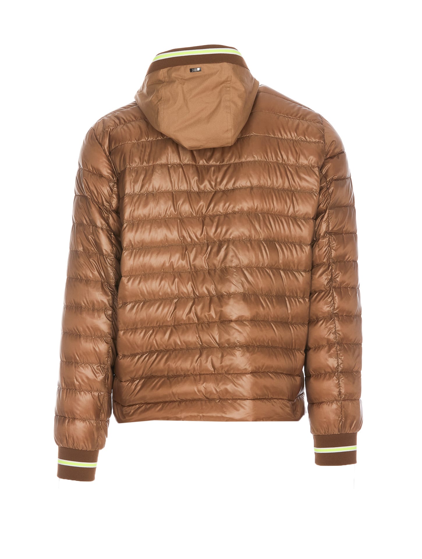 Shop Herno Ultralight Down Jacket In Cammello