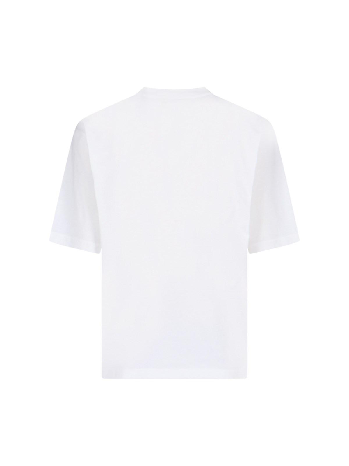 Shop Marni Printed T-shirt In Lily White