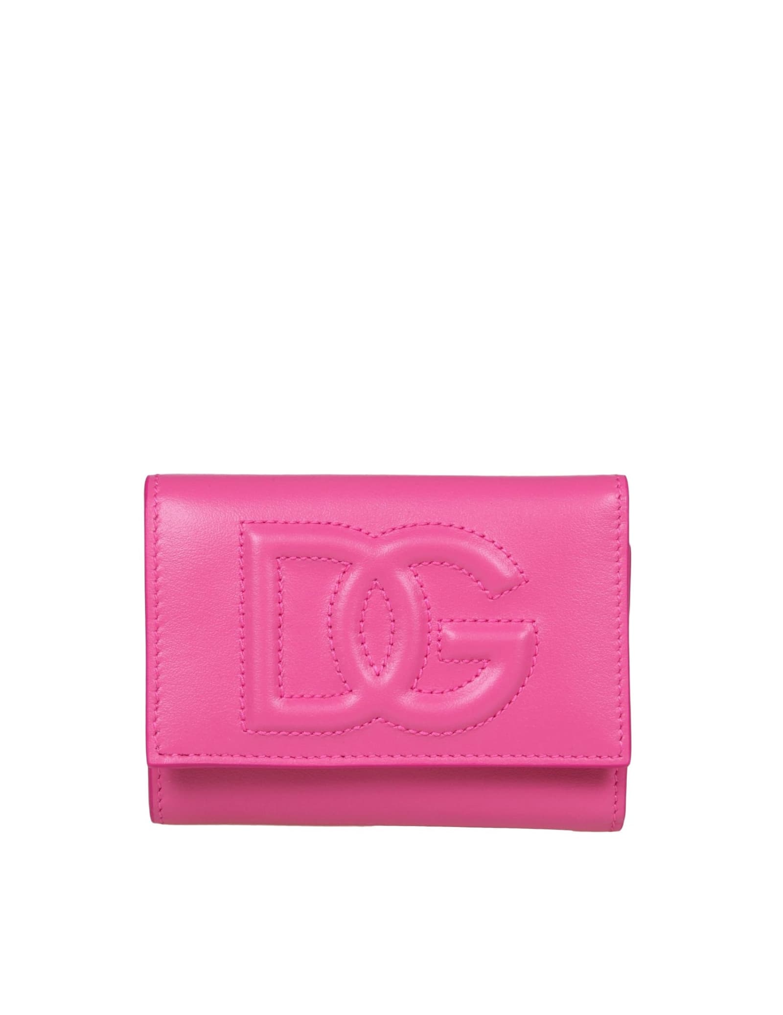 Dolce & Gabbana Leather Wallet With Embossed Logo