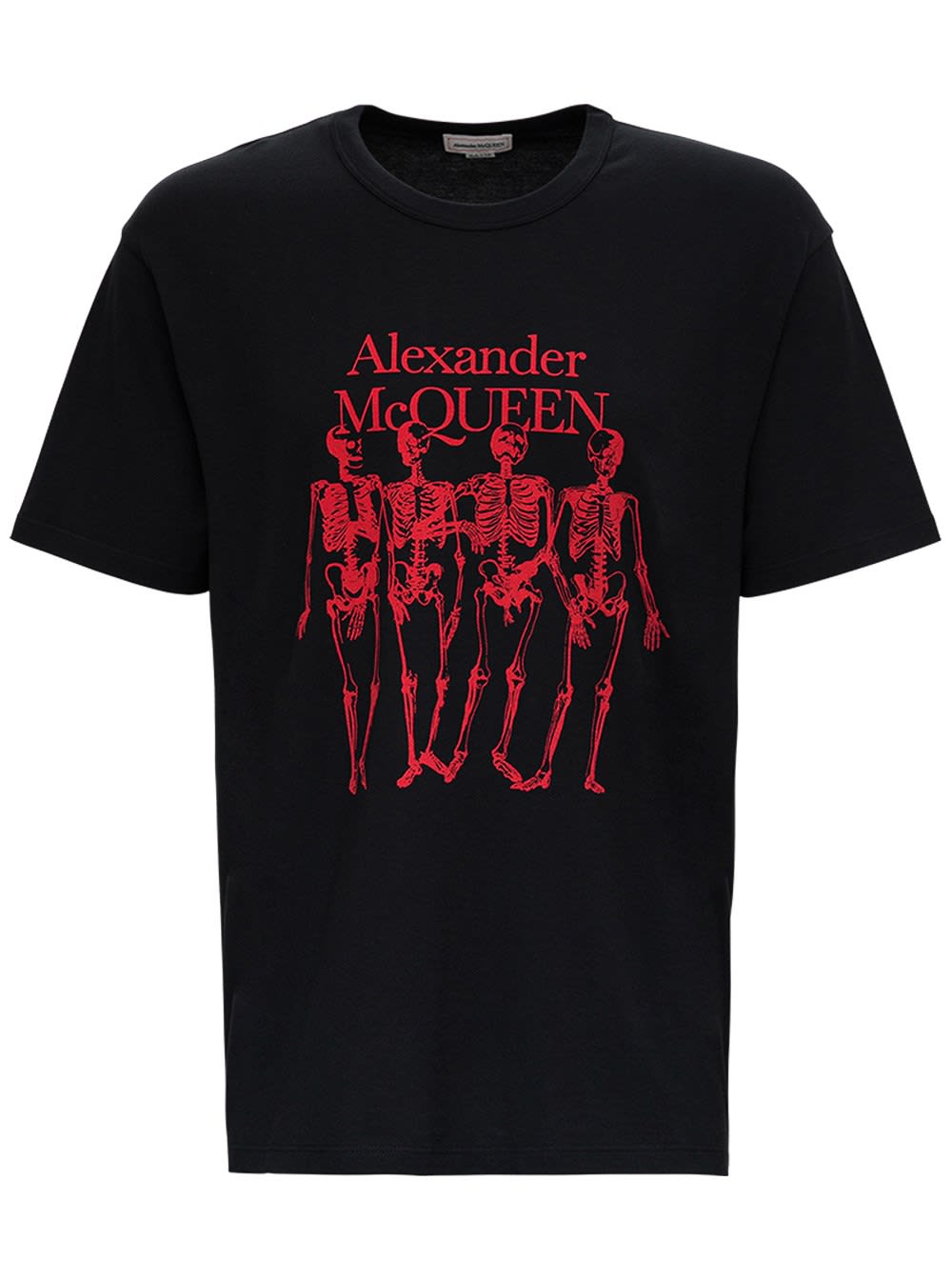 Alexander McQueen Cotton Skeleton T-shirt With Print