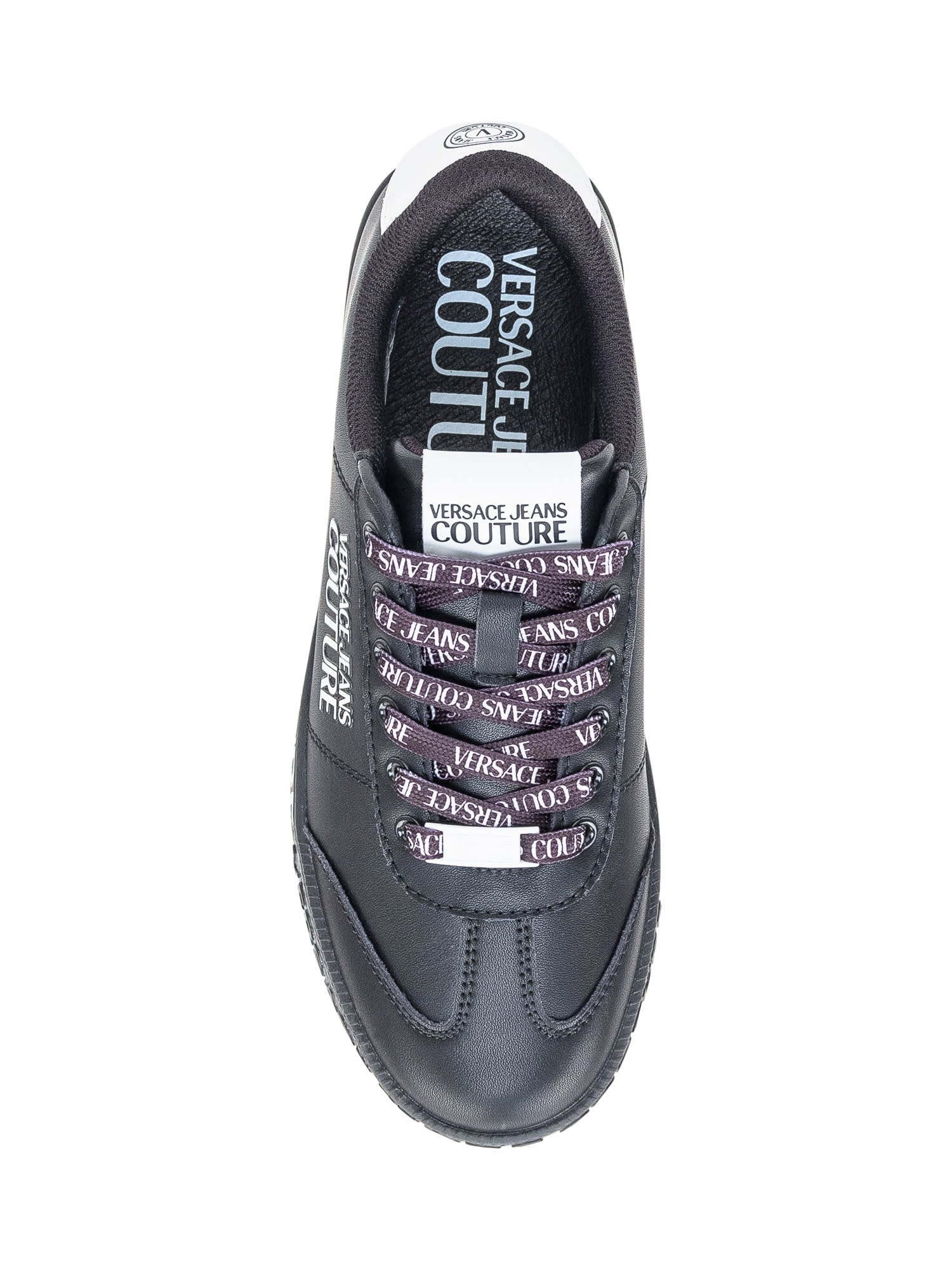 Shop Versace Jeans Couture Court Sneaker In Black