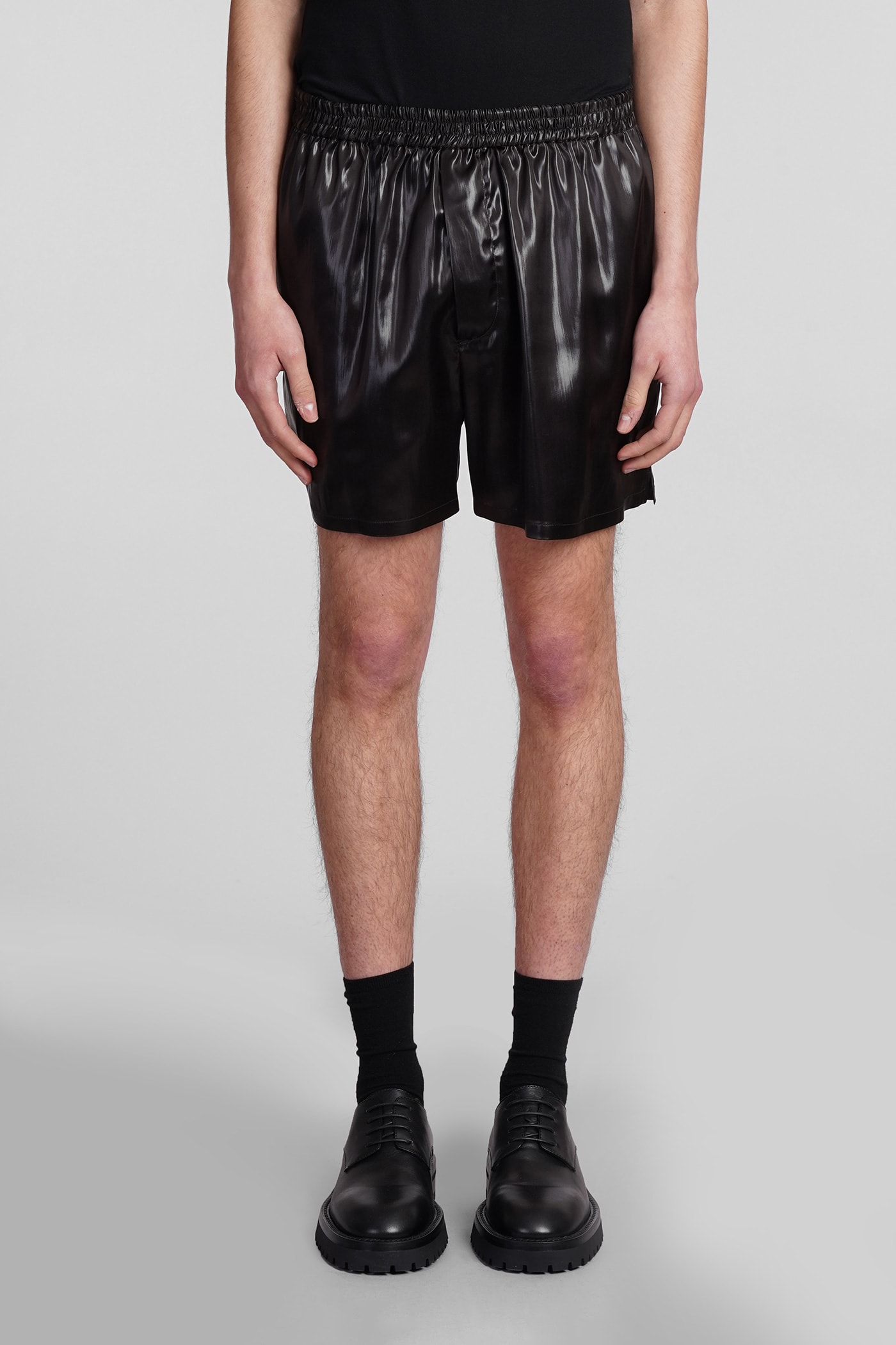 Shop Sapio N42 Shorts In Black Triacetate