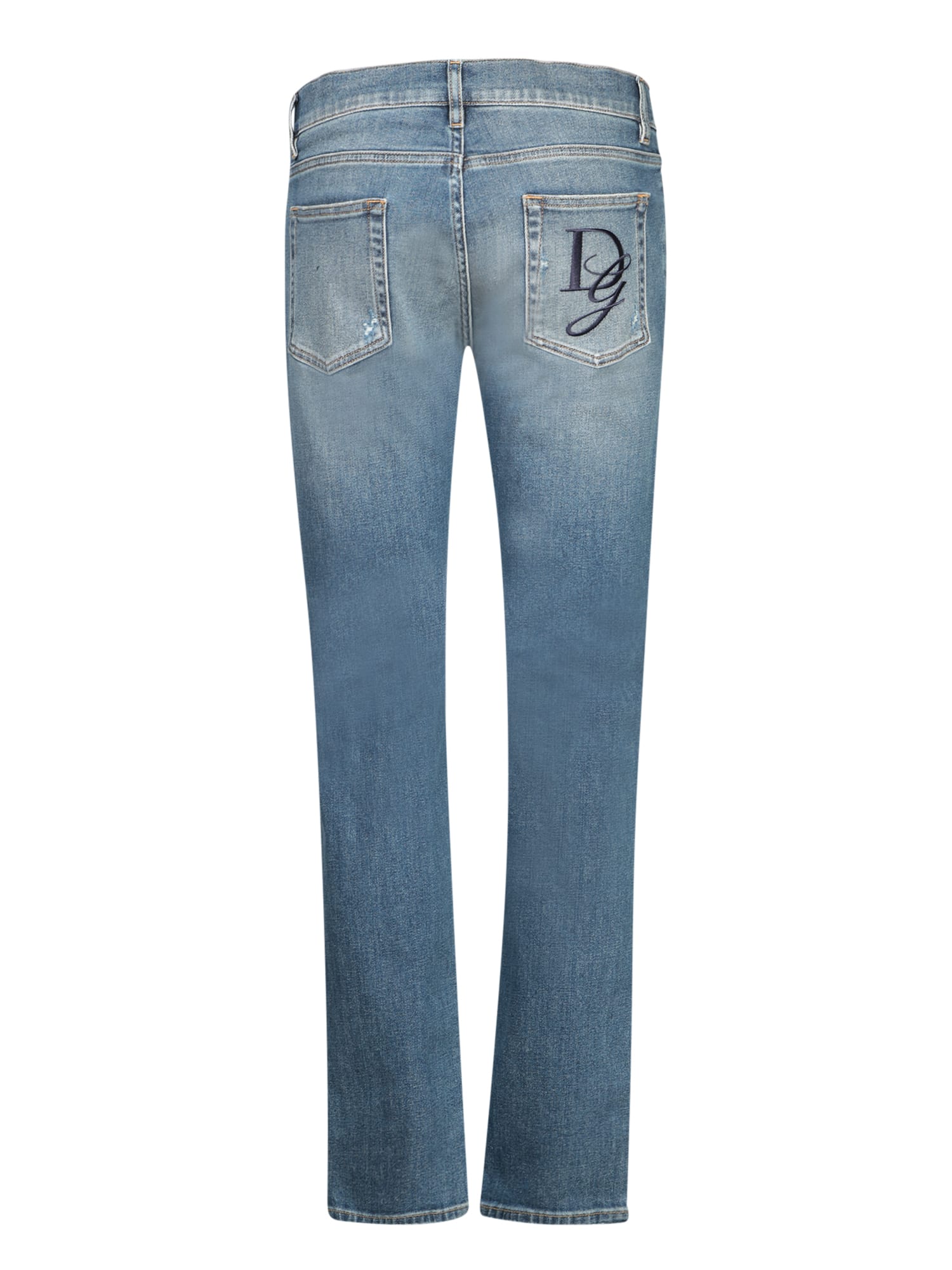 Shop Dolce & Gabbana Blue Skinny Jeans