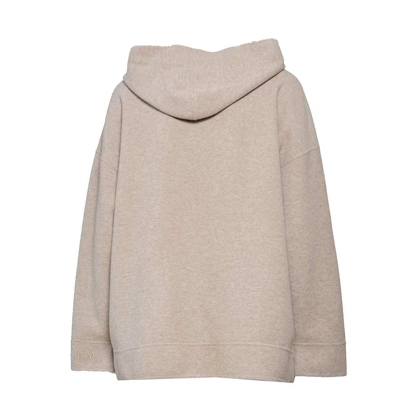 Shop Max Mara Zip-up Long-sleeved Hoodie