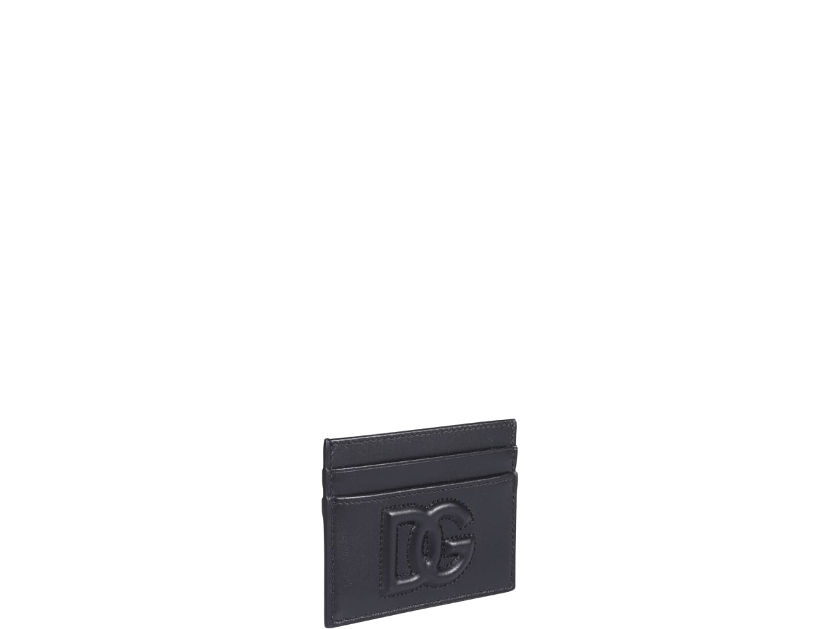 Shop Dolce & Gabbana Dg Logo Cardholder In Nero