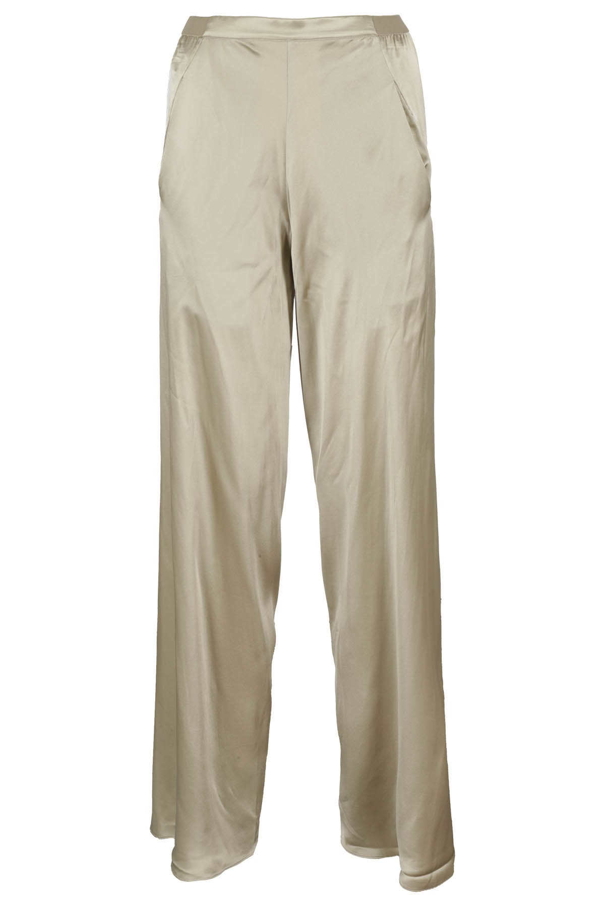 Shop Christopher Esber Silk Bias Trouser In Putty