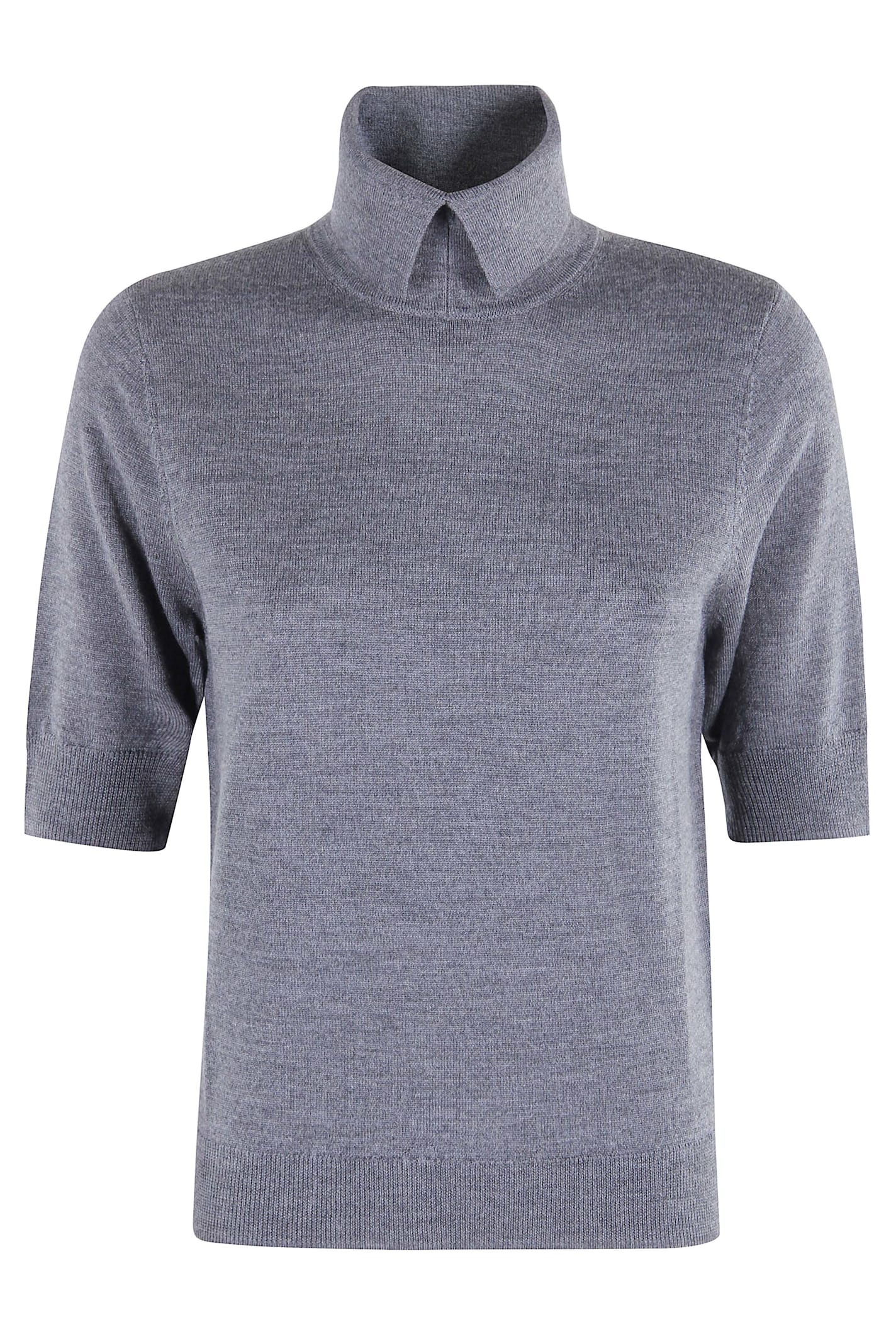 Herskind Perry Knit Blouse In Gray
