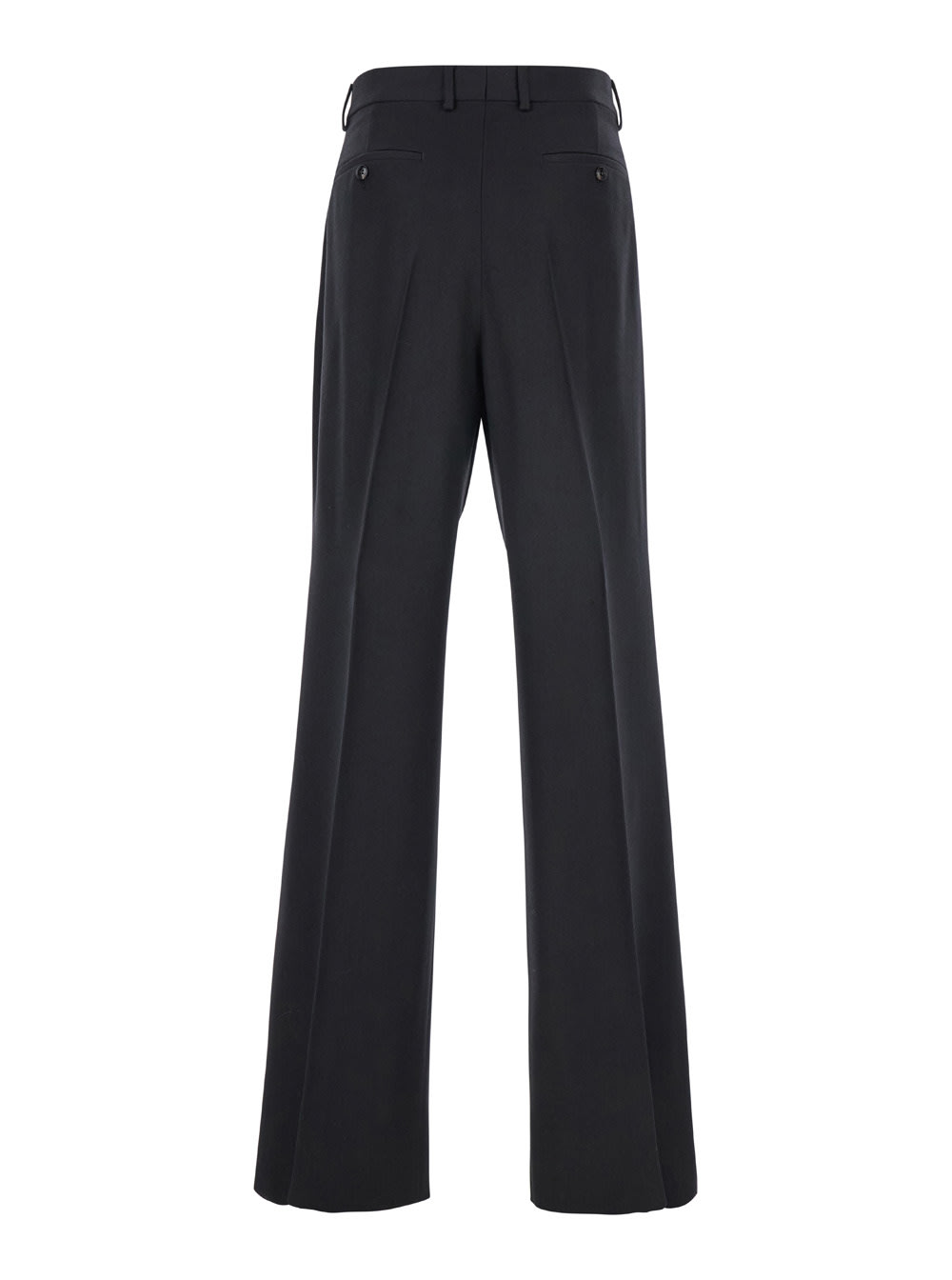 Amiri Black Pants With Belt Loops And Front Pences In Wool Blend Man In Black