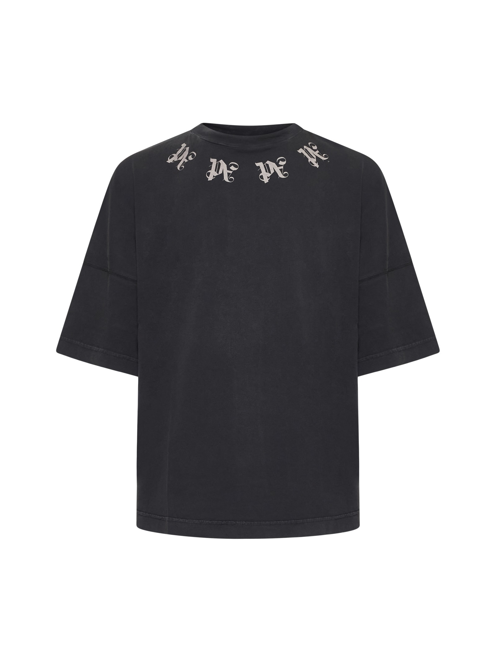 Shop Palm Angels T-shirt In Black Grey