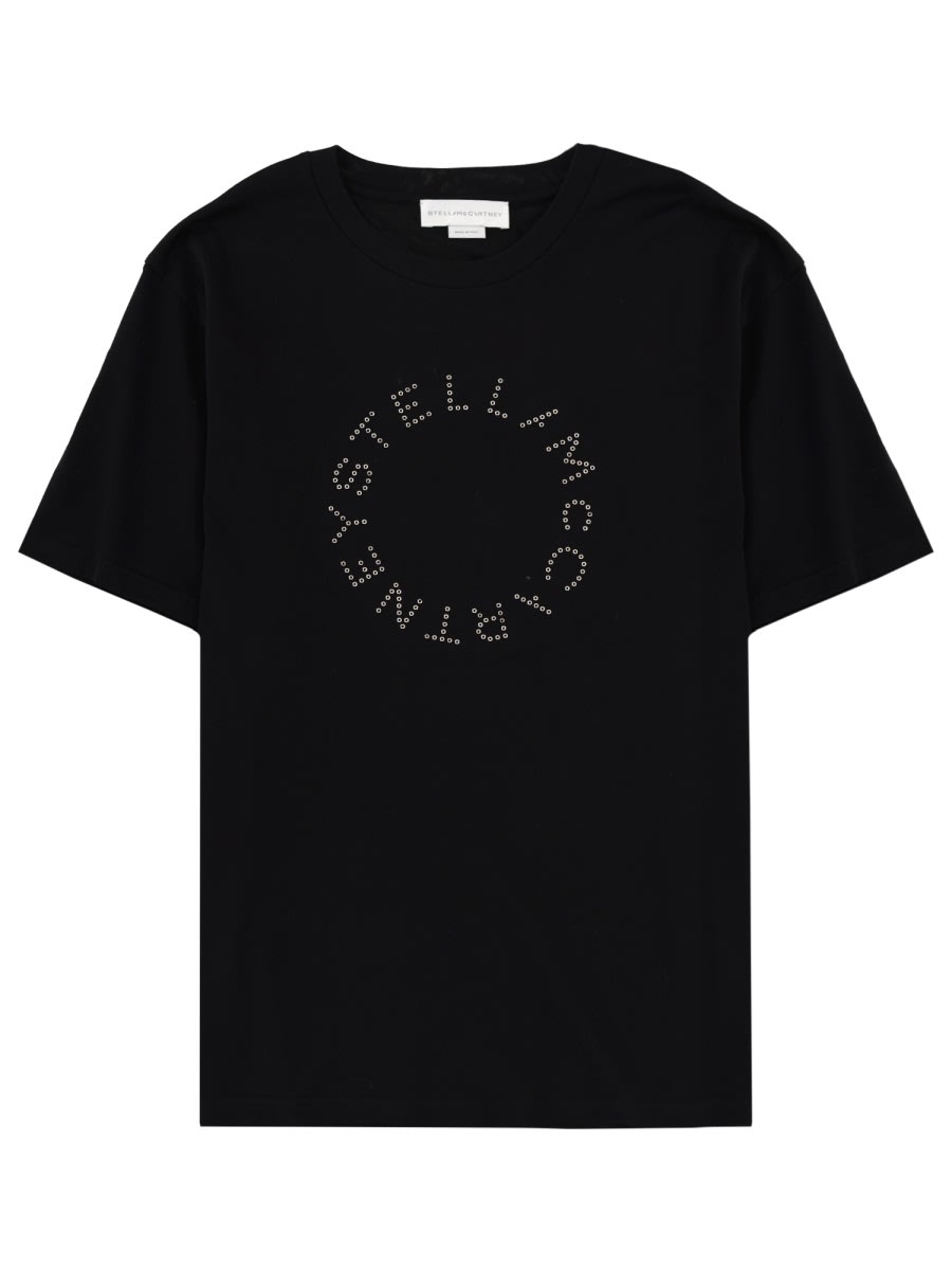 Stella Mccartney T-shirt With Logo In Black