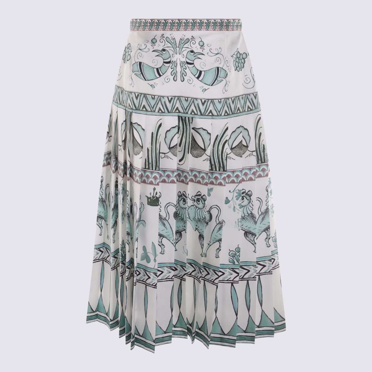 FABIANA FILIPPI WHITE SILK SKIRT