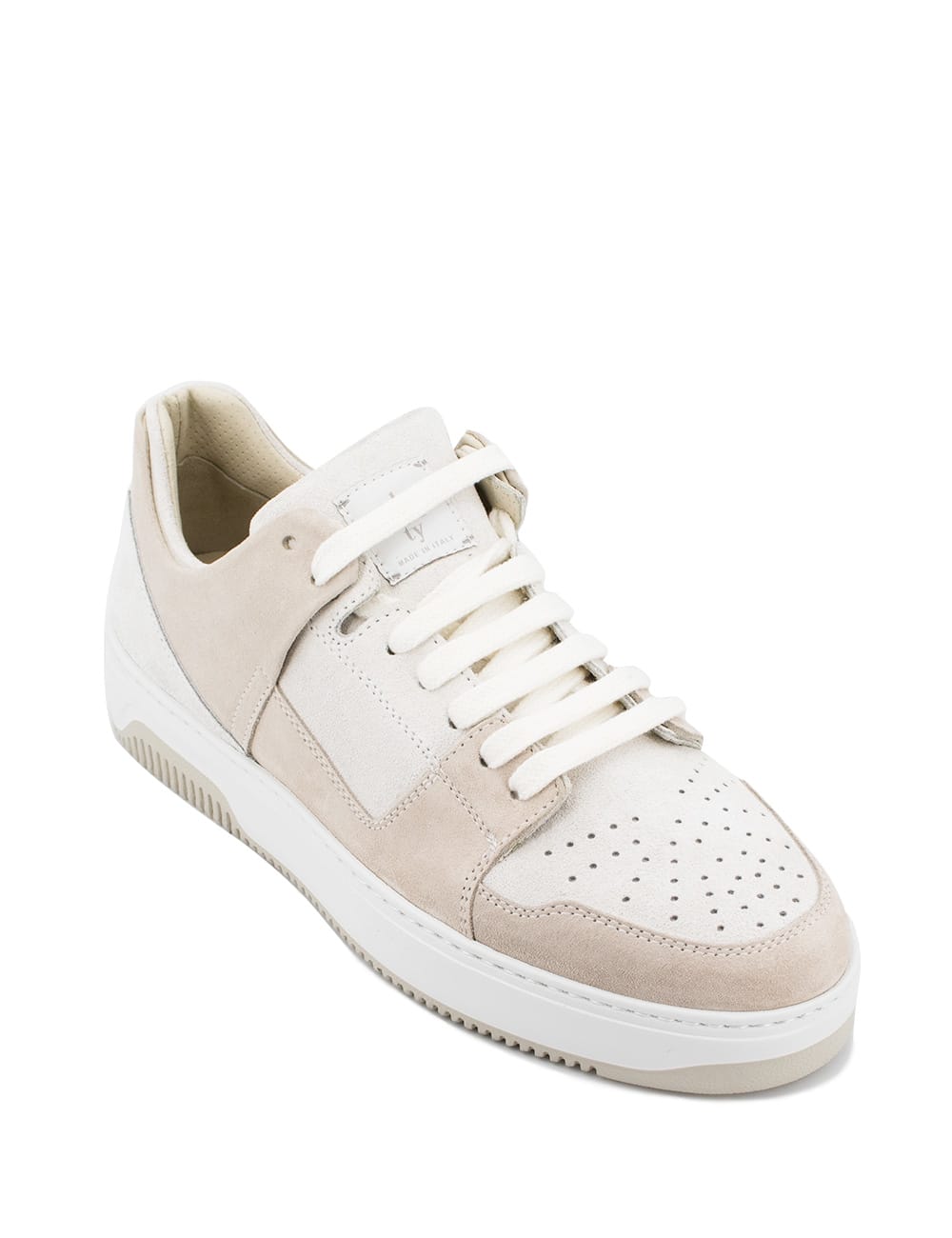 Shop Eleventy Sneakers In Sand And White