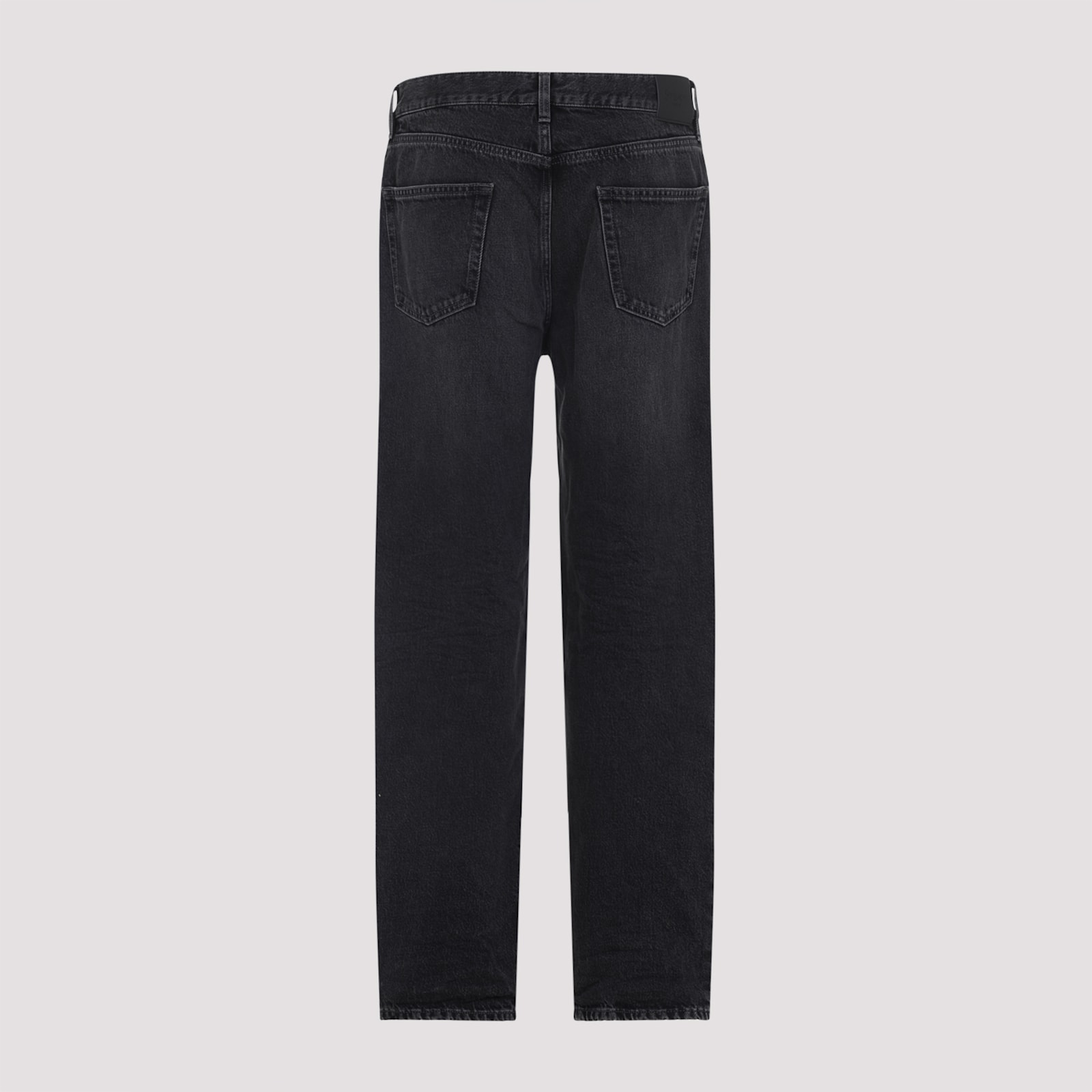 Saint Laurent Mick Long Straight-leg Jeans In Black
