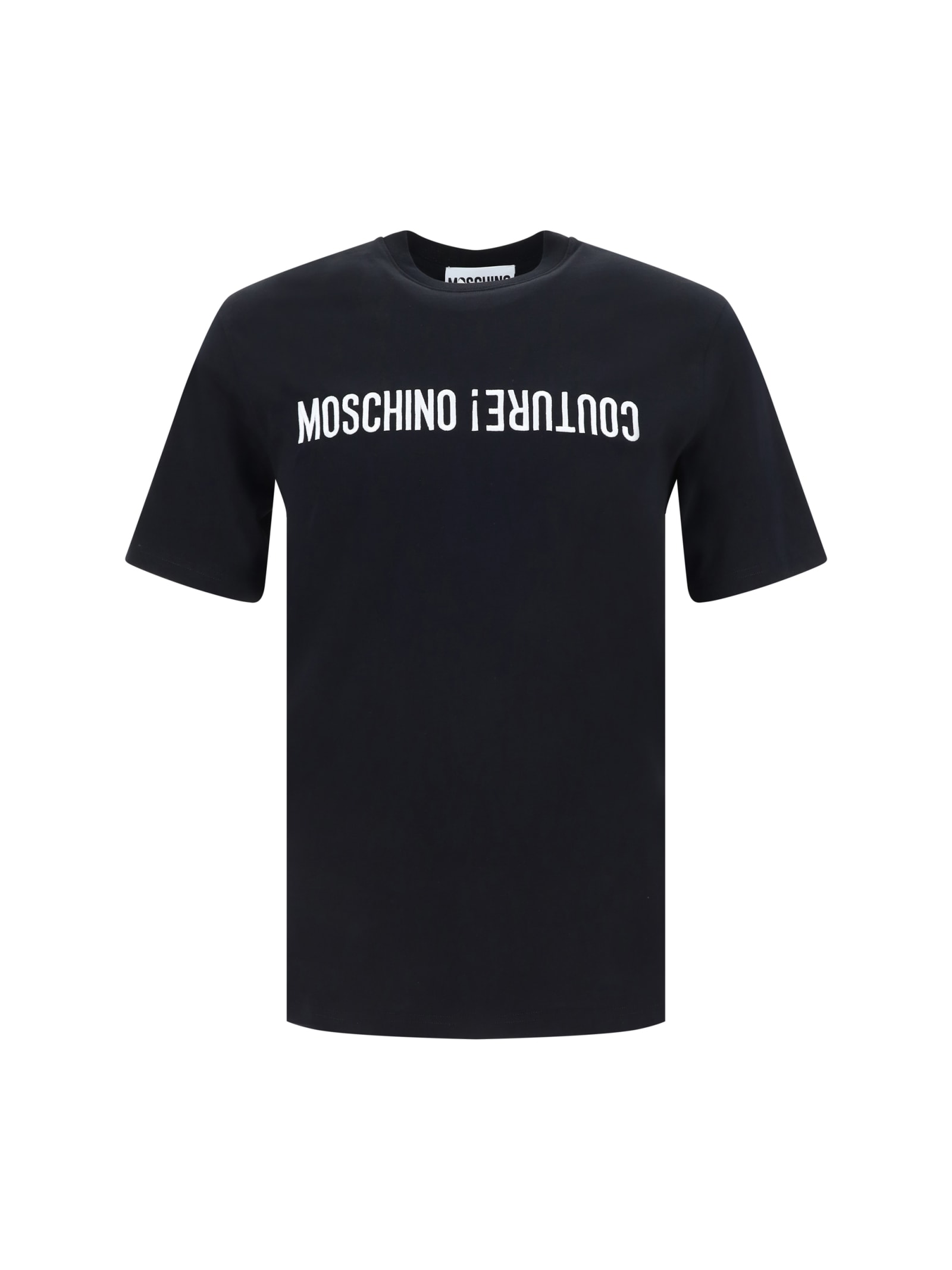 Shop Moschino T-shirt In Multi/black