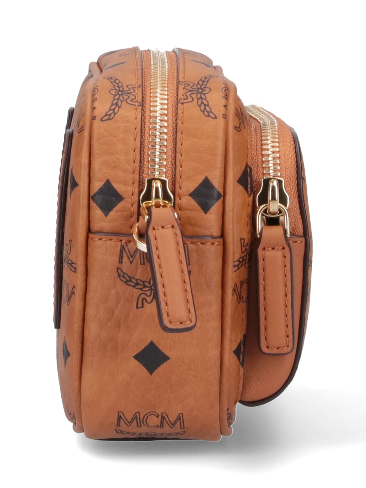 Shop Mcm Klassik Mini Bag In Brown