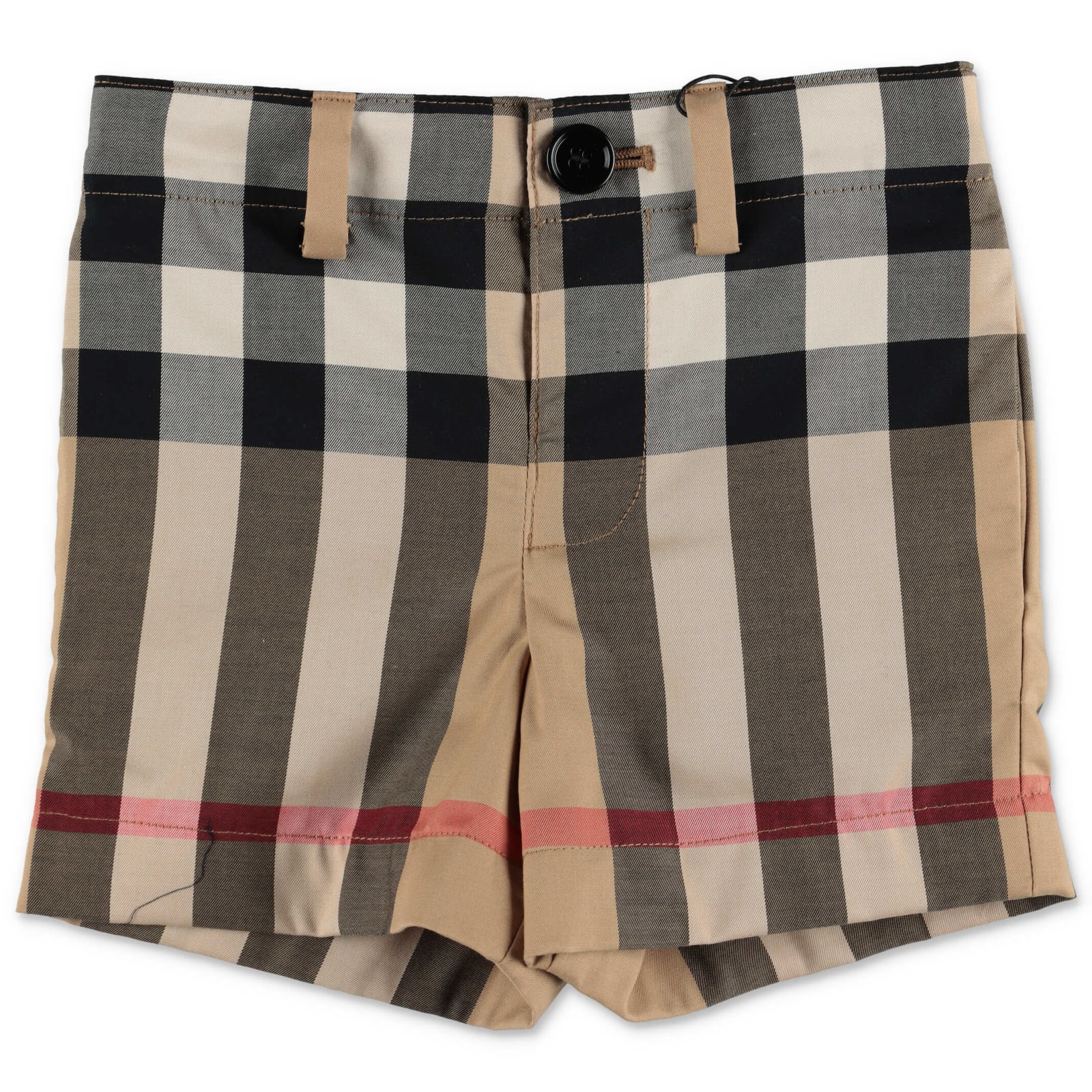 Burberry Shorts Check In Popeline Di Cotone