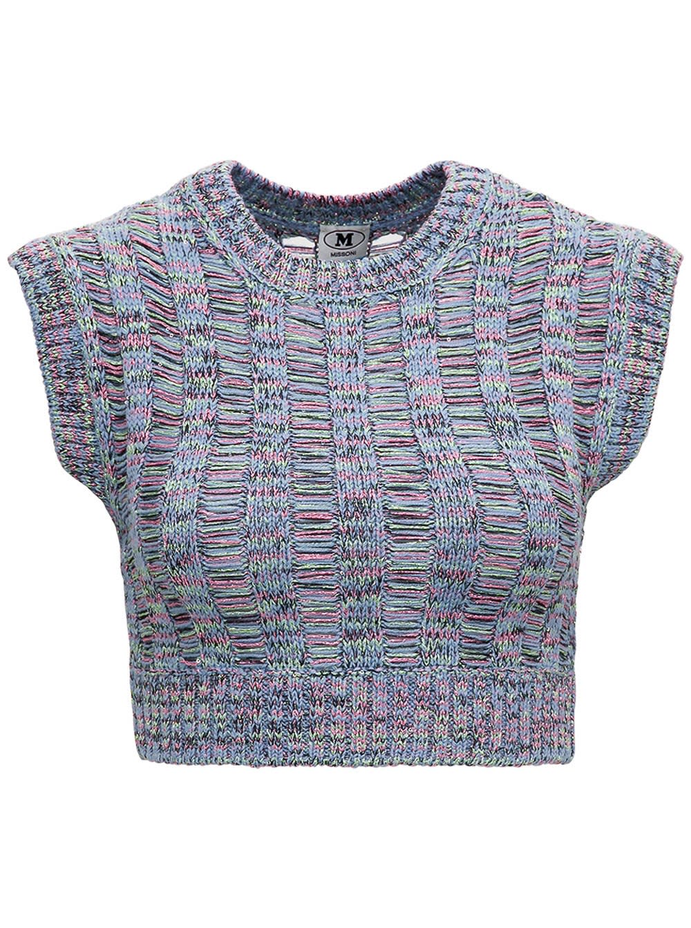 M Missoni Multicolor Knitted Crop Top