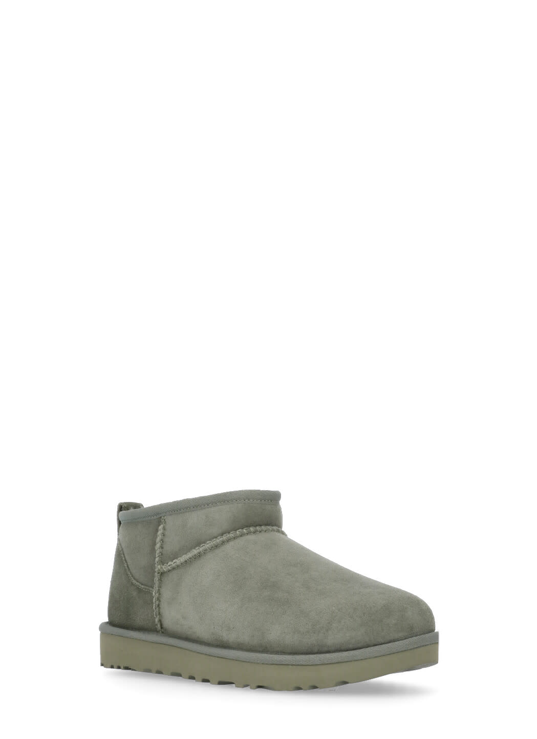 Shop Ugg Classic Ultra Mini Ankle Boots In Green